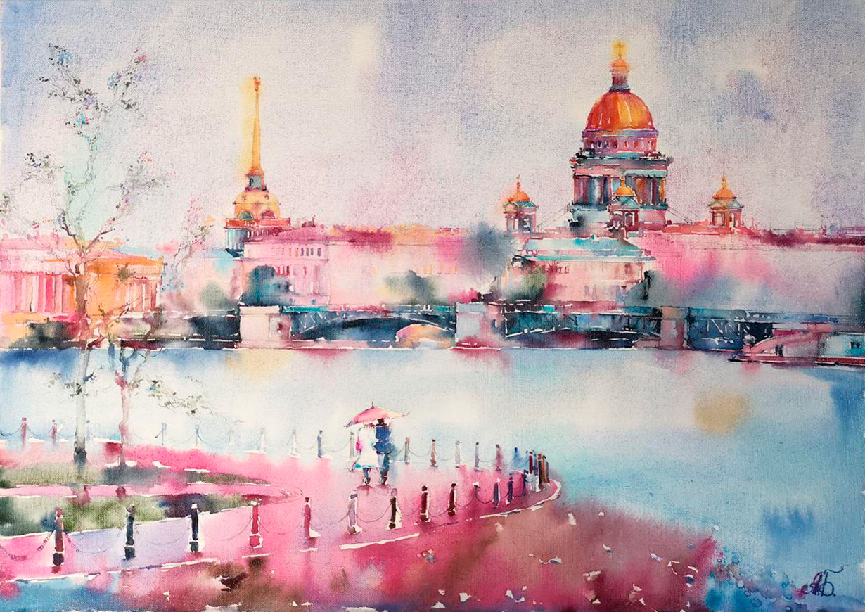 圣彼得堡的田园生活 - 1, Andrey Bichurin, 买画 水彩
