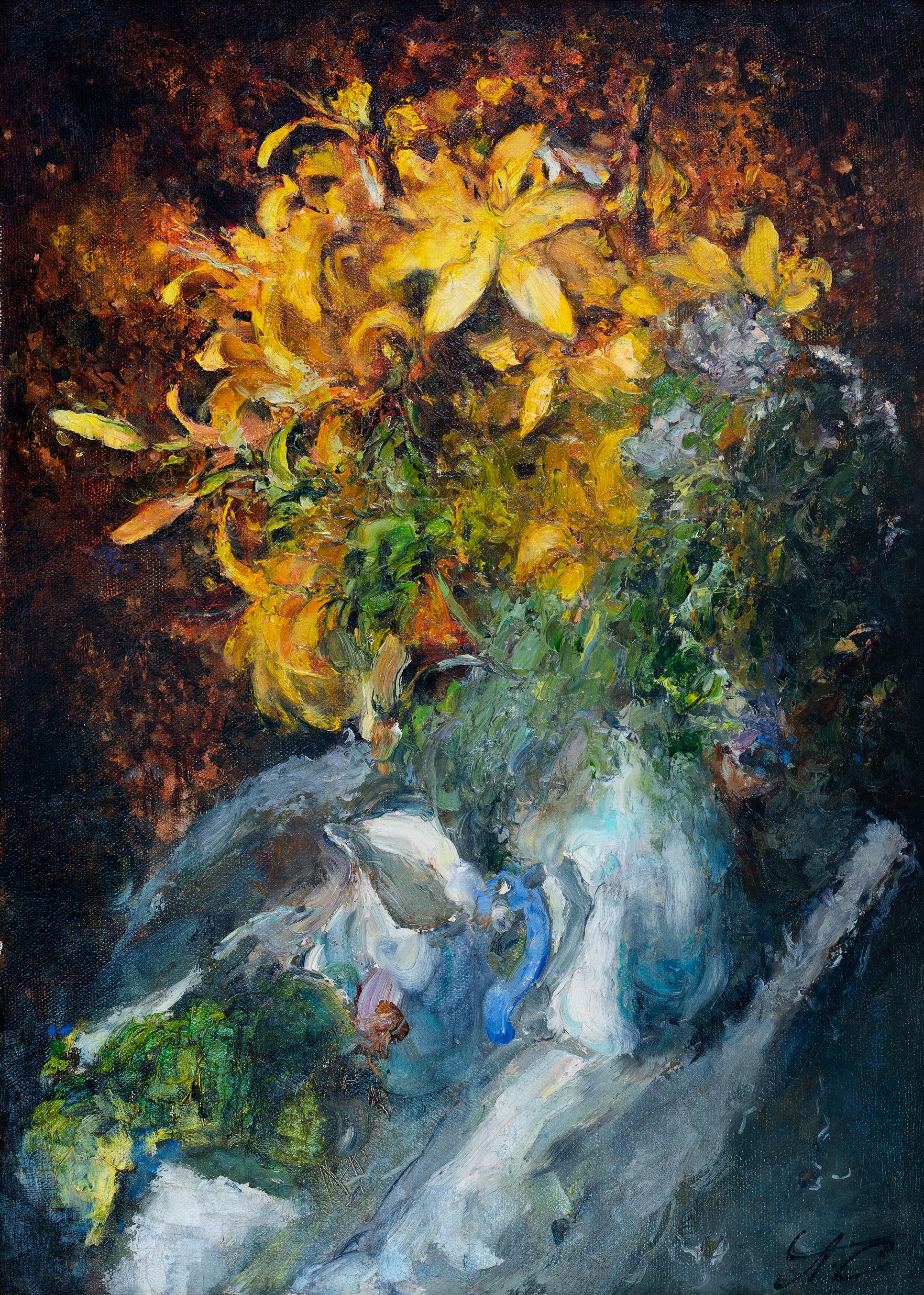 Yellow Lilies - 1, Sergei Prokhorov, 买画 油