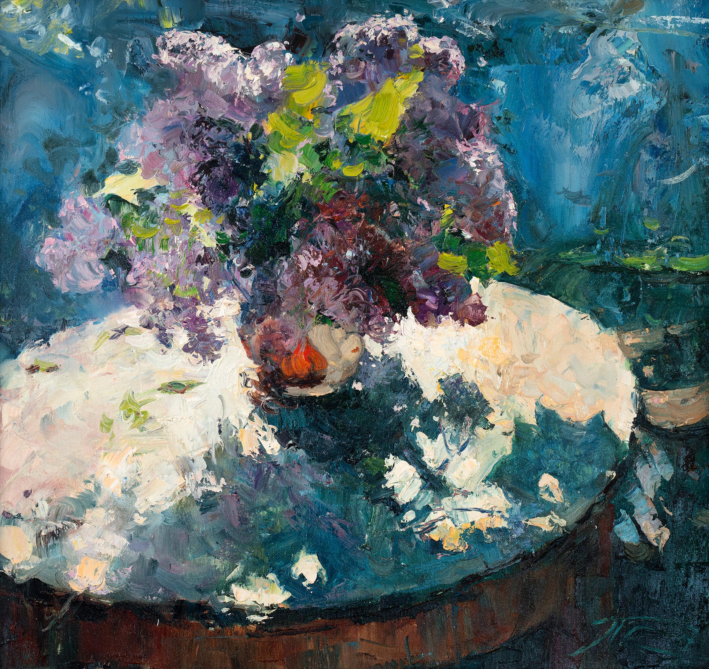 Lilac on the Circle Table - 1, Sergei Prokhorov, 买画 油