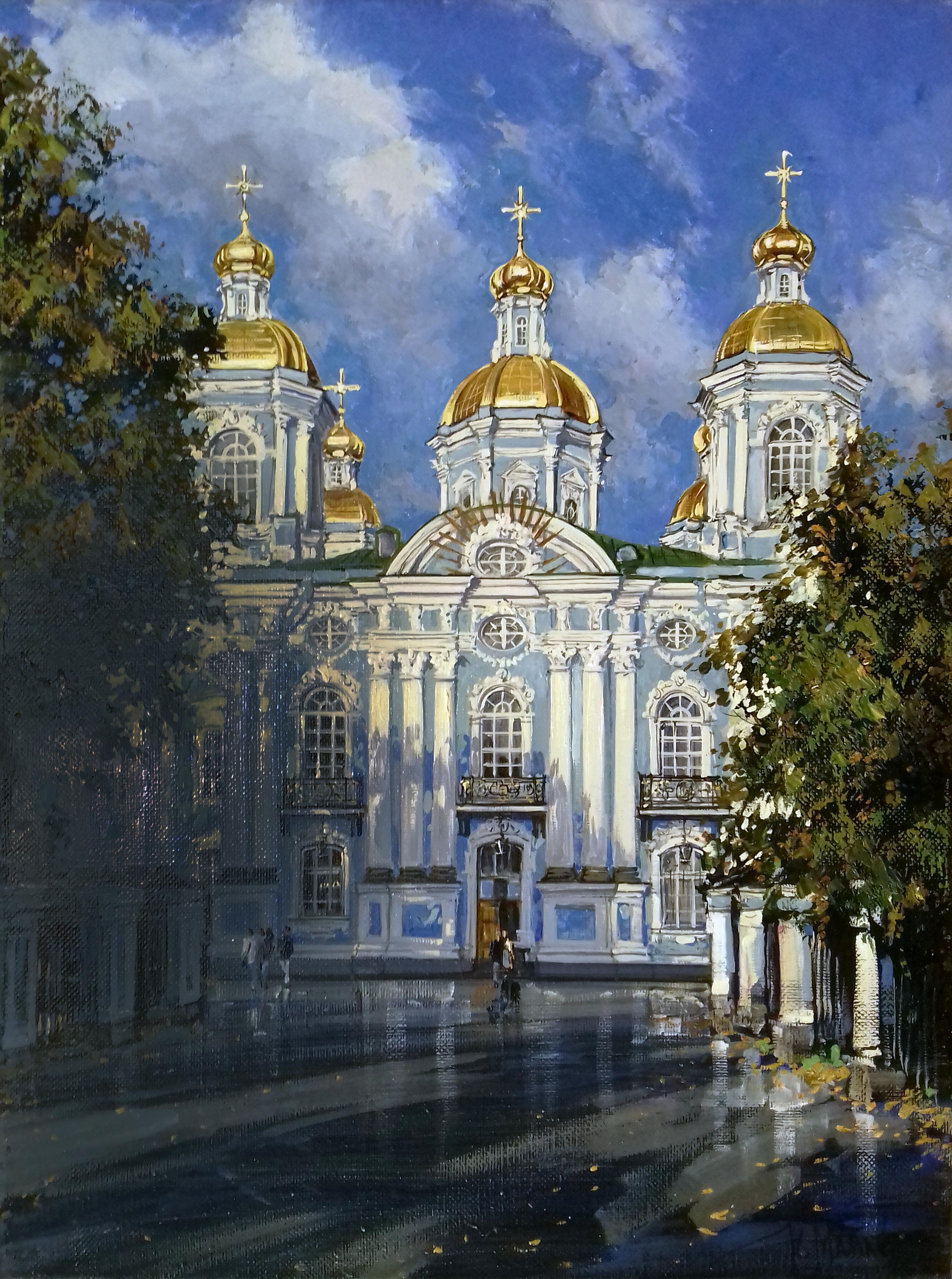 St. Nicholas Naval Cathedral - 1, Kirill Malkov, 买画 油