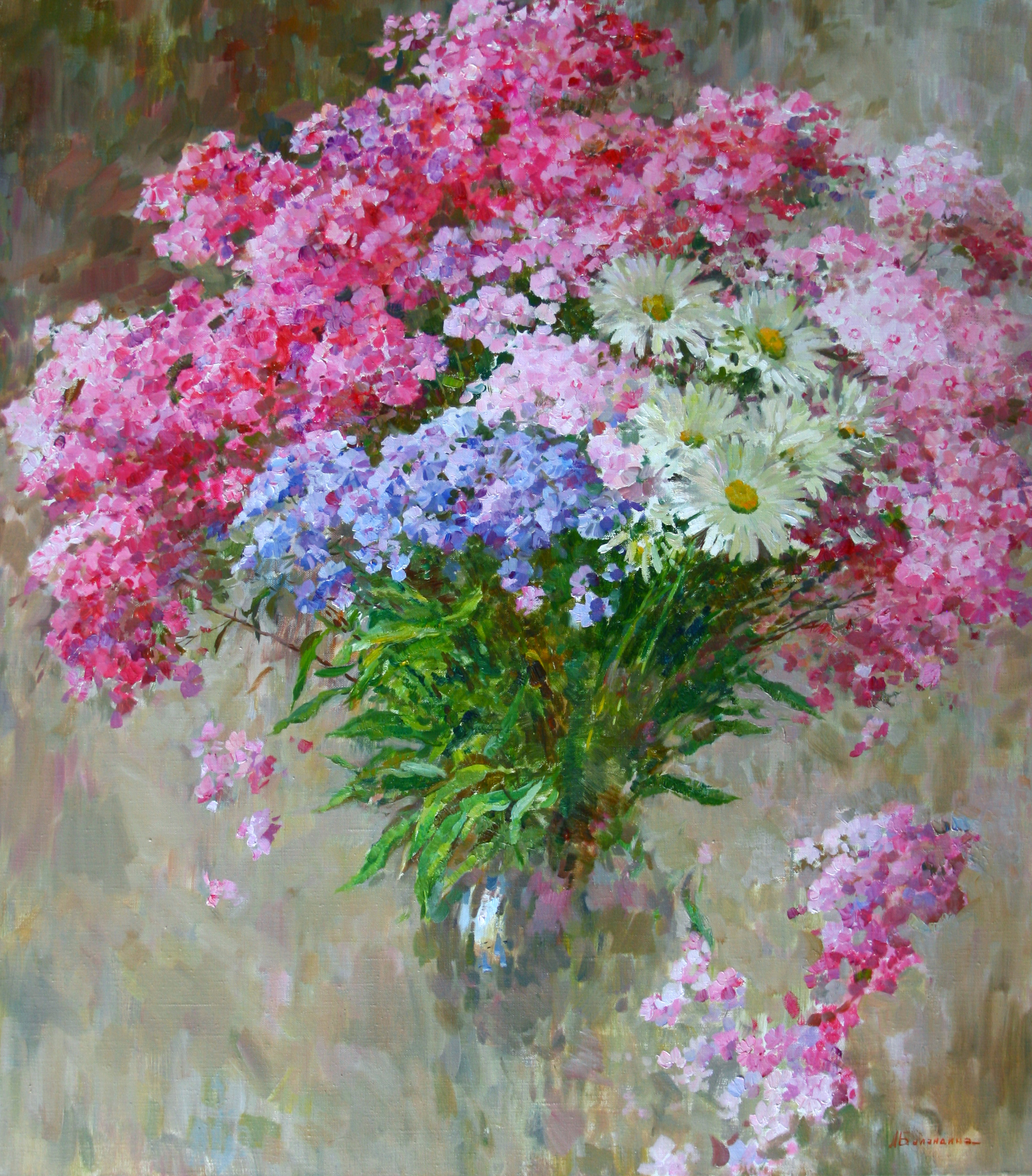 洋甘菊和洋甘菊 - 1, Lyudmila Balandina, 买画 油