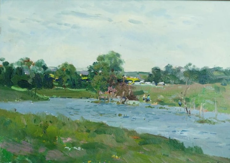 On the River - 1, Nikolay Petrov, 买画 油