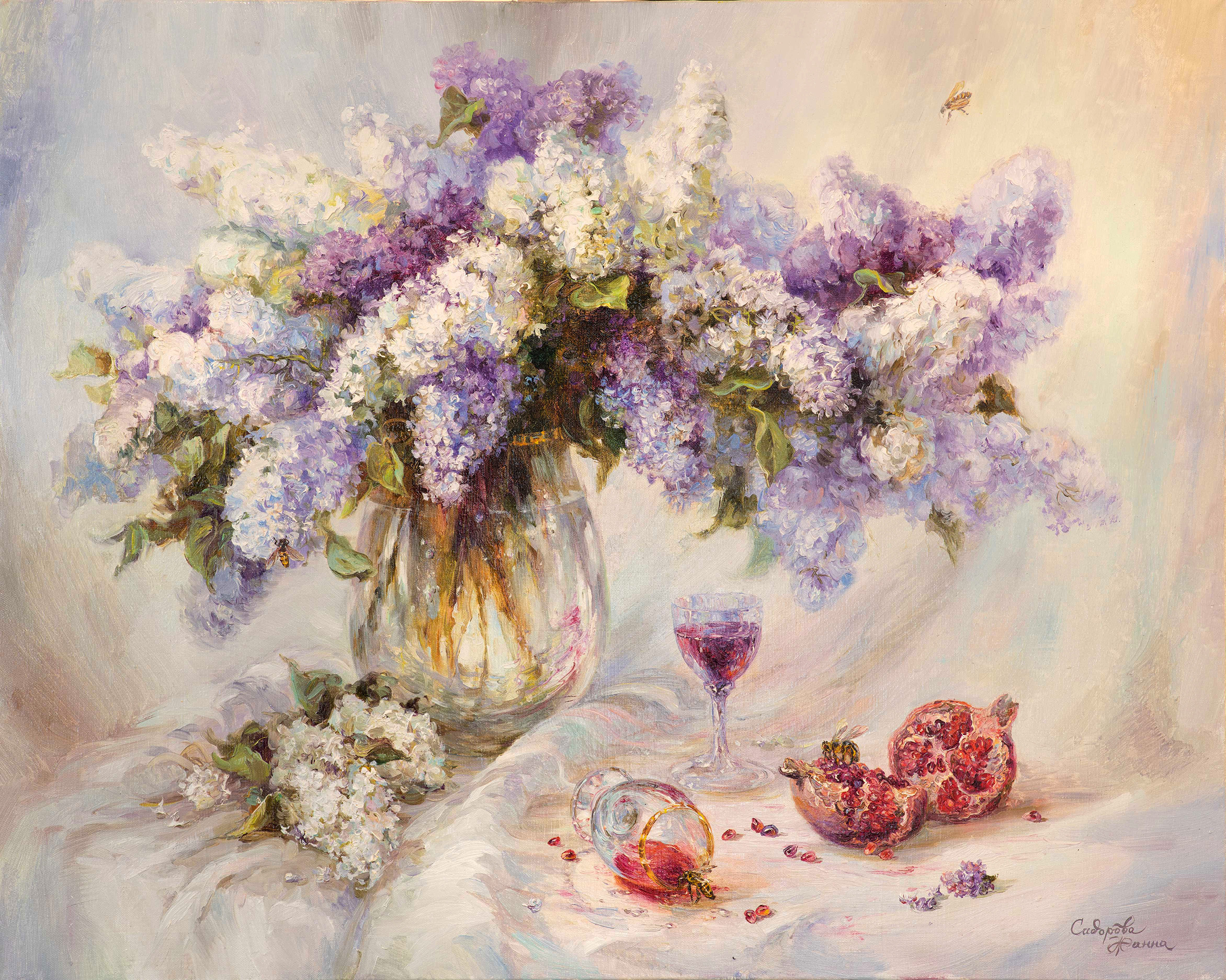 Lilac Fog - 1, Zhanna Sidorova, 买画 油