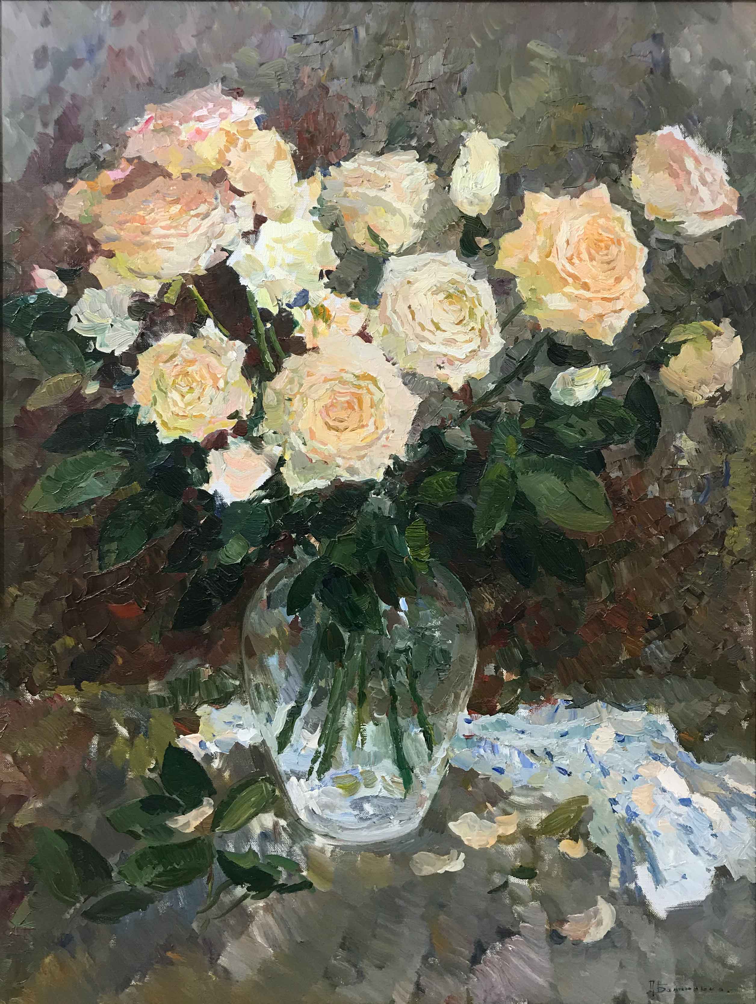 茶玫rose - 1, Lyudmila Balandina, 买画 油
