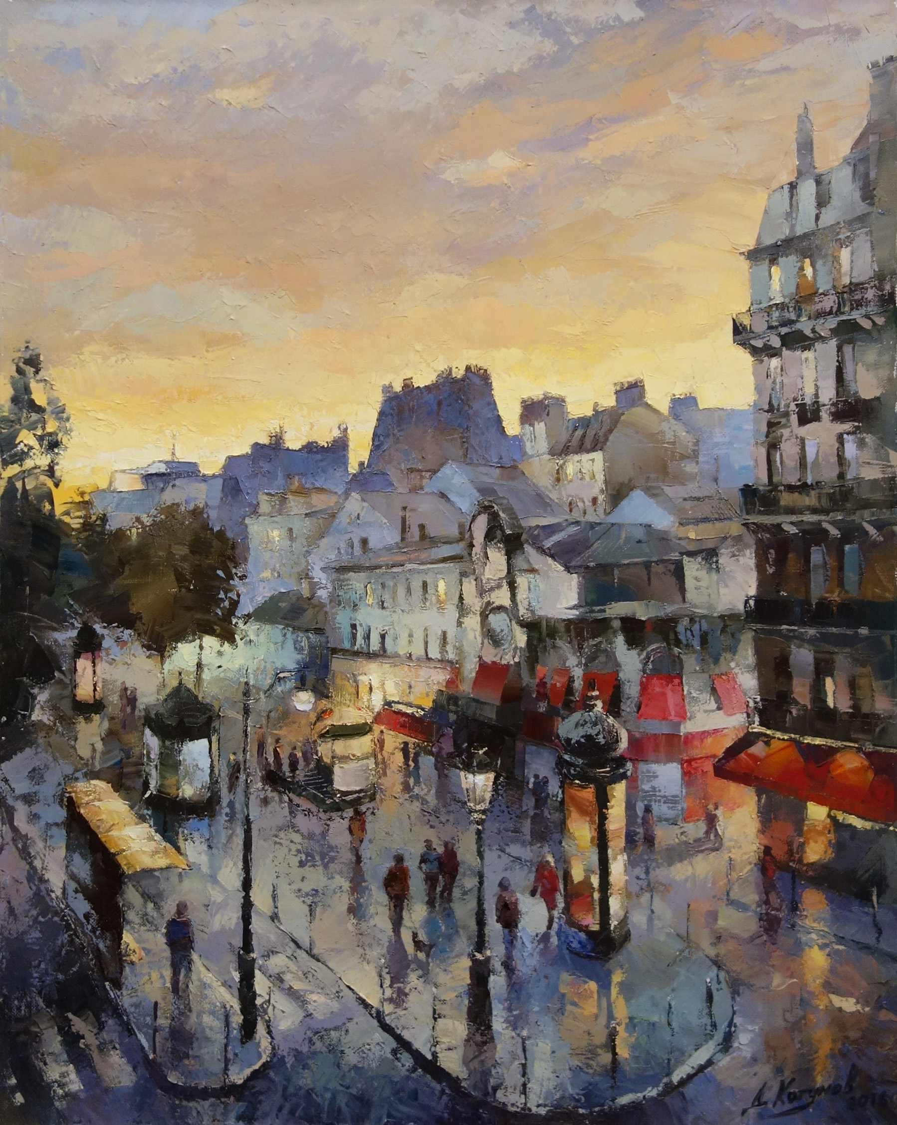 Montmartre  - 1, Dmitry Kotunov, 买画 油
