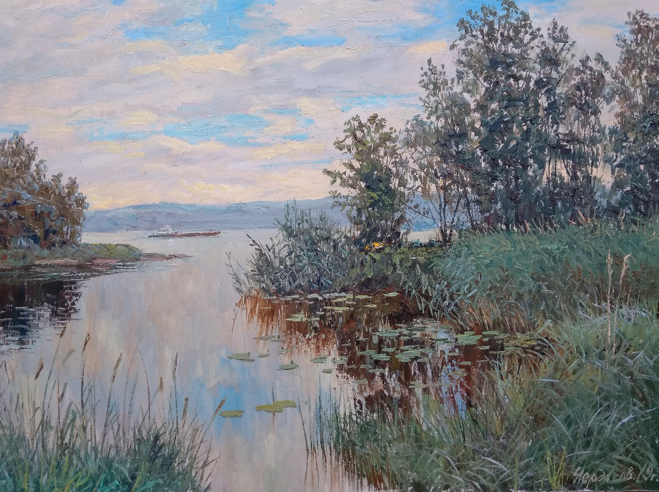 By the River - 1, Vyacheslav Cherdakov, 买画 油