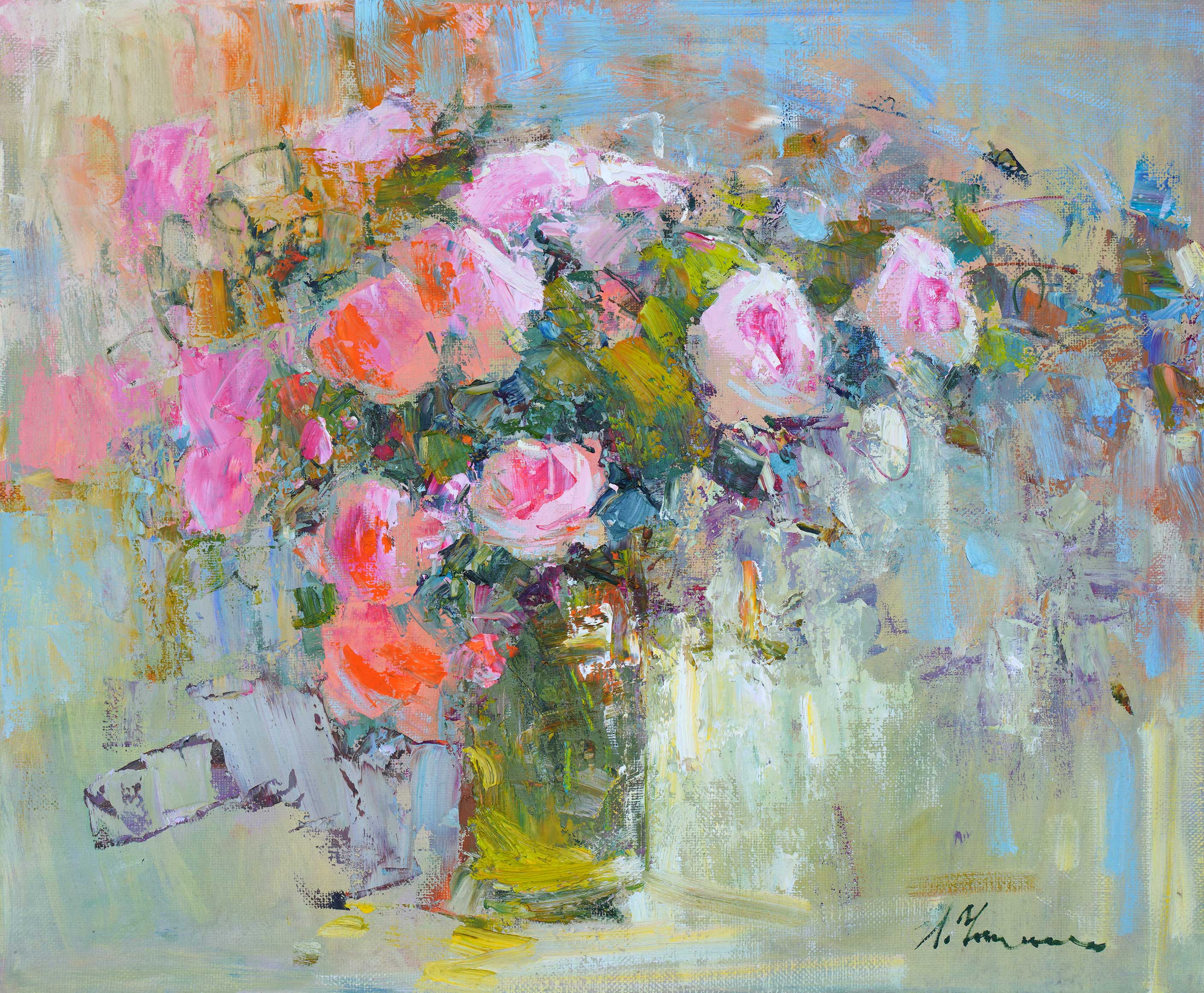 Roses Bouquet - 1, Irina Chipenko, 买画 油