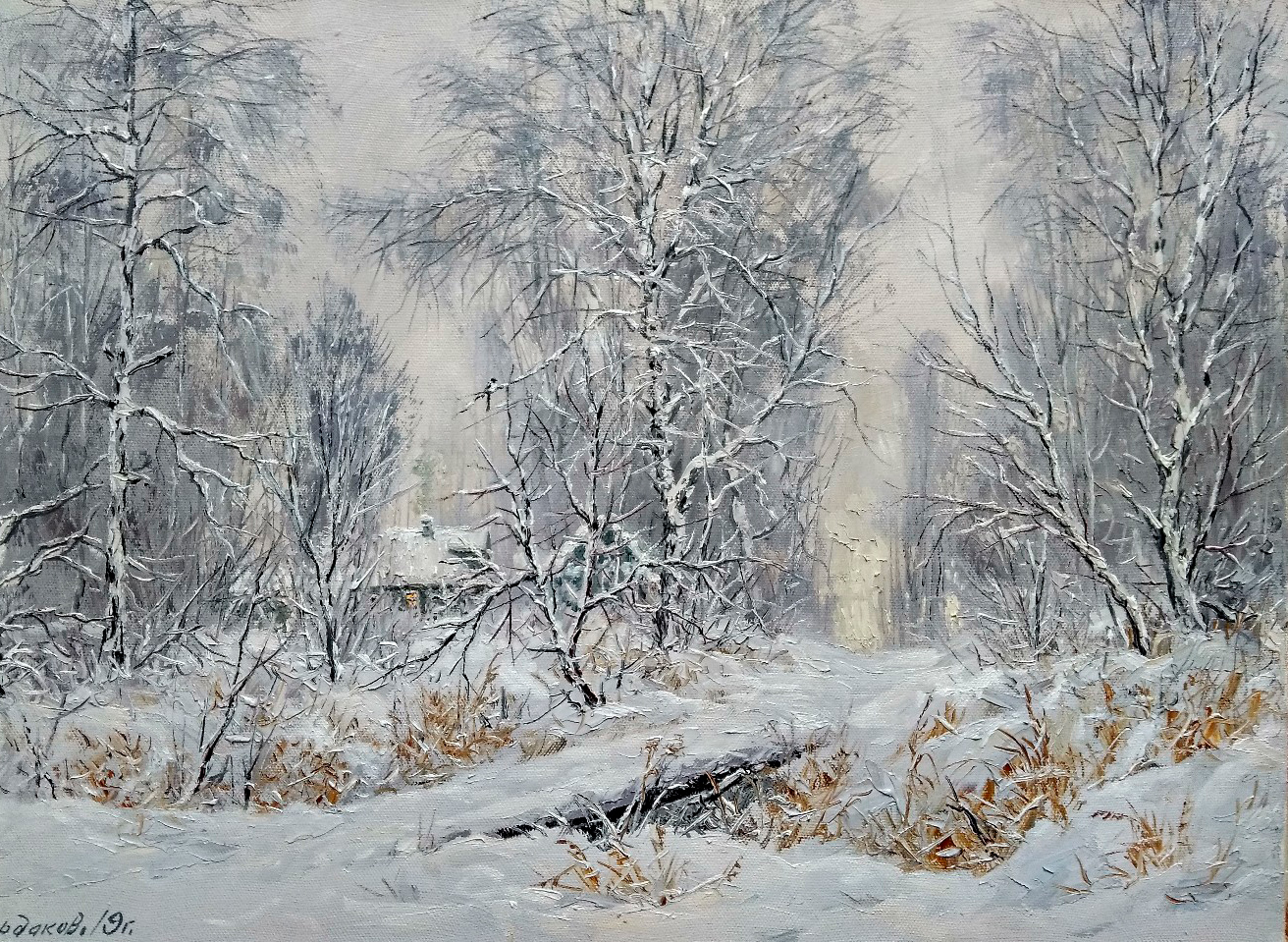 After Snowfall - 1, Vyacheslav Cherdakov, 买画 油