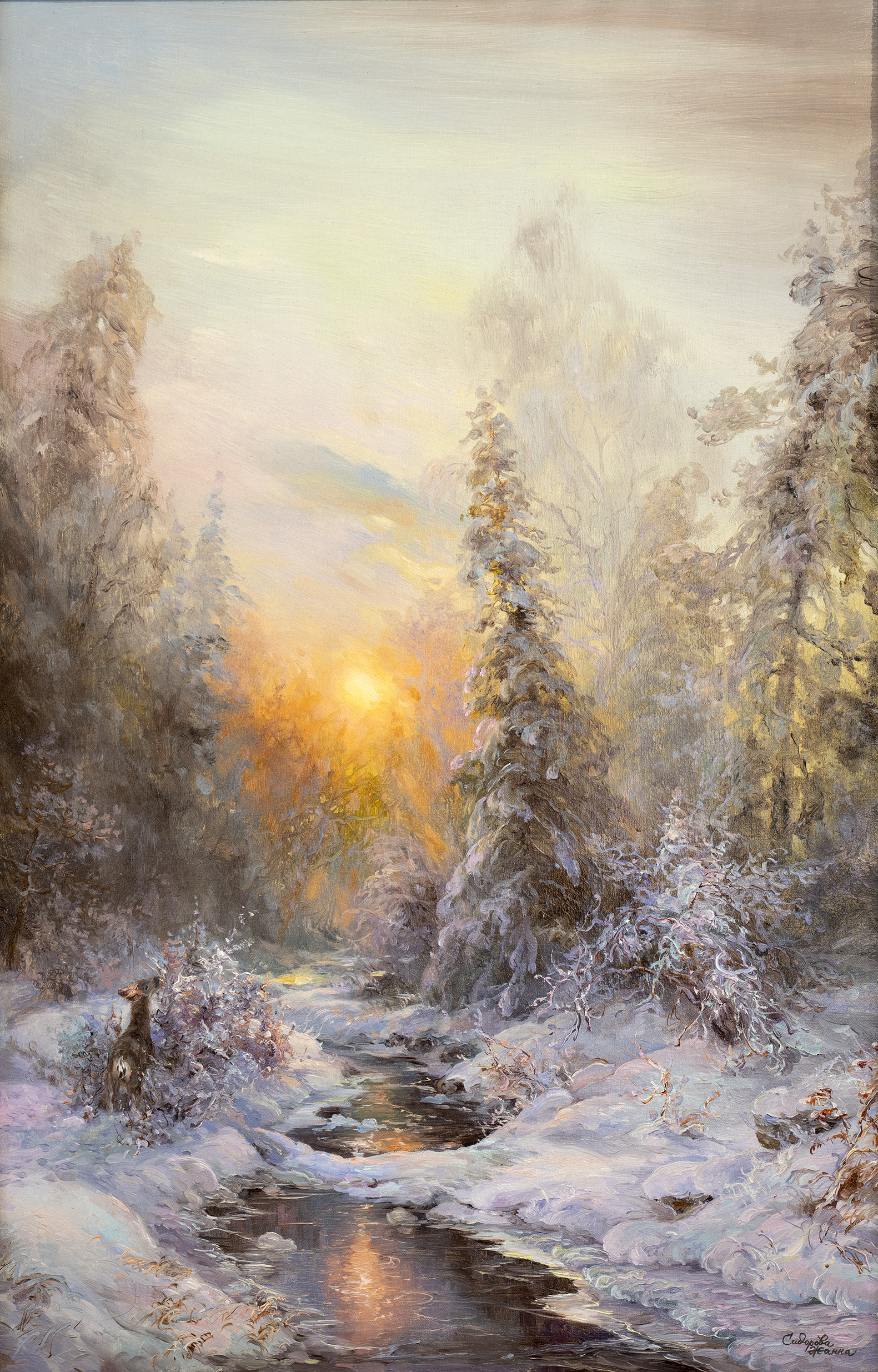 Warm Winter - 1, Zhanna Sidorova, 买画 油