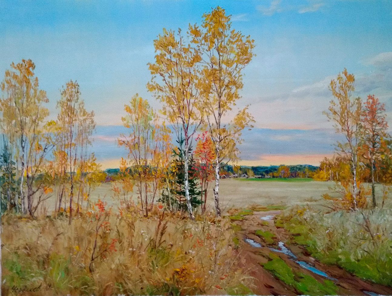 In the Middle of the Autumn - 1, Vyacheslav Cherdakov, 买画 油