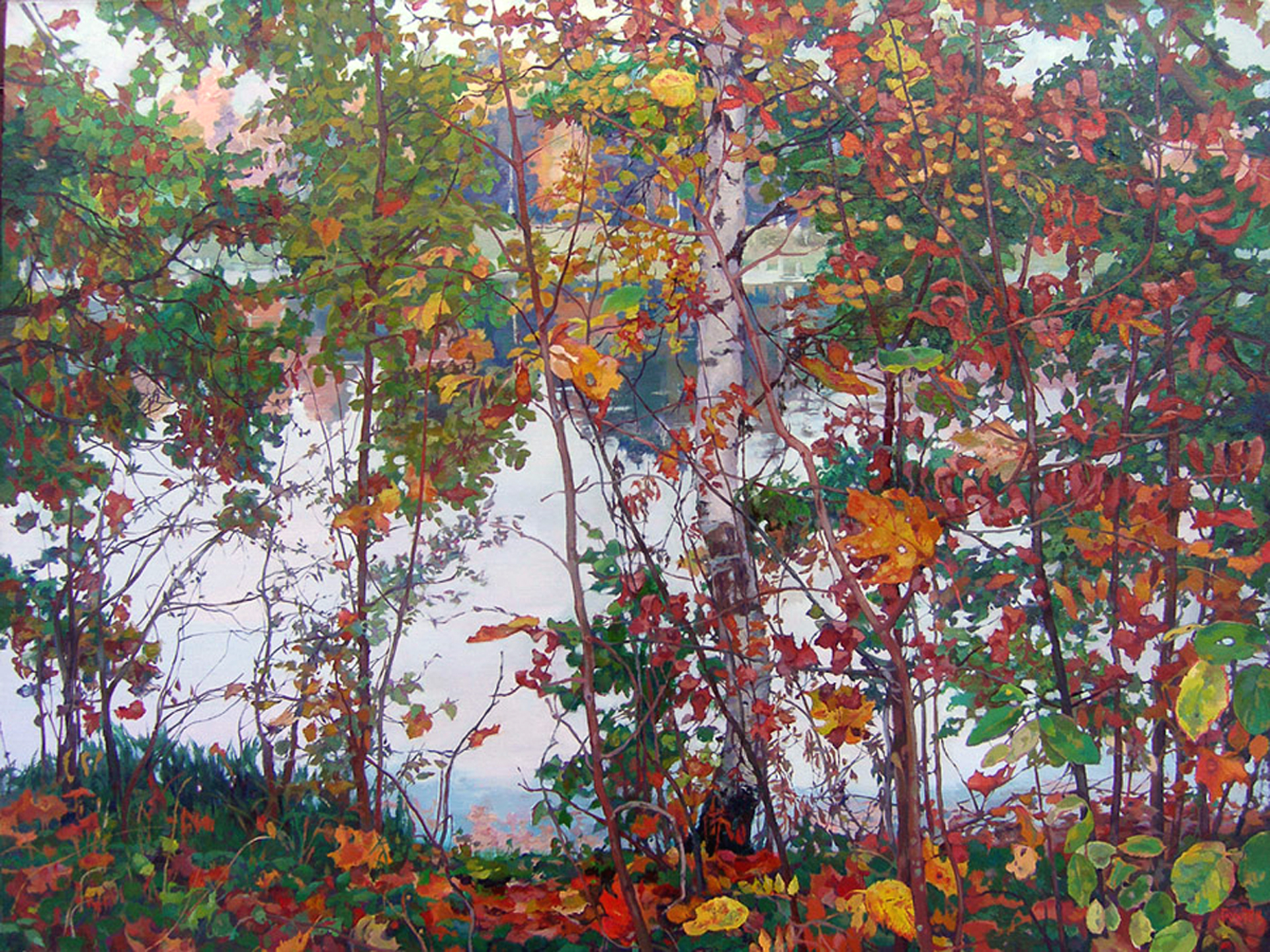 Golden Autumn - 1, Nikolay Glukhov, 买画 油