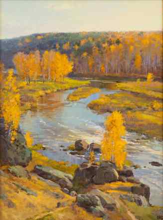Autumn on Revun. River Iset