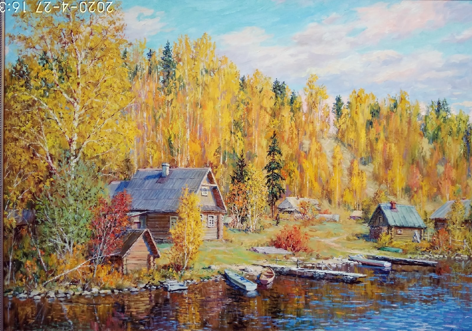 Autumn on Onega - 1, Vyacheslav Cherdakov, 买画 油