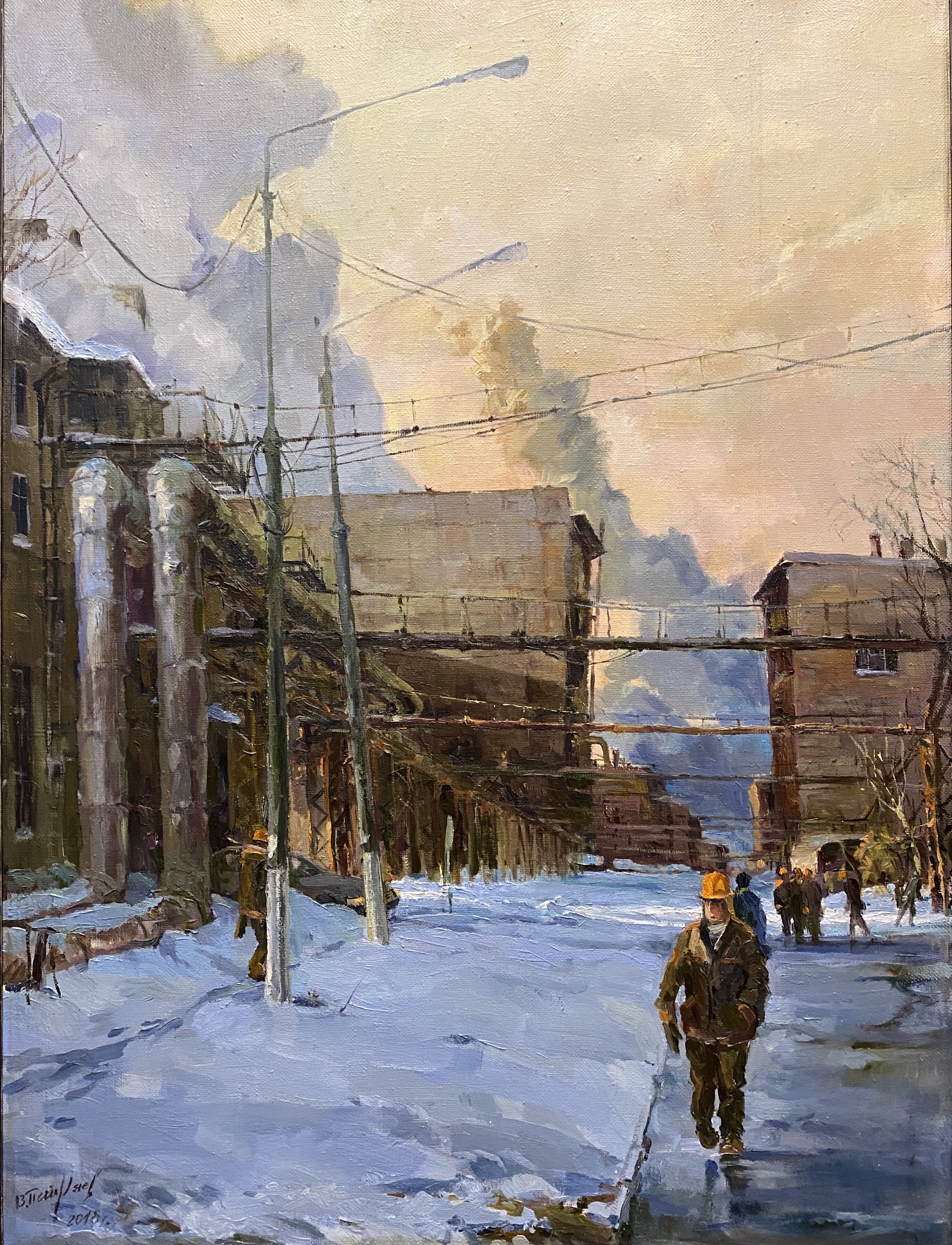 汽車廠的工作日 - 1, Vyacheslav Petryaev, 买画 油
