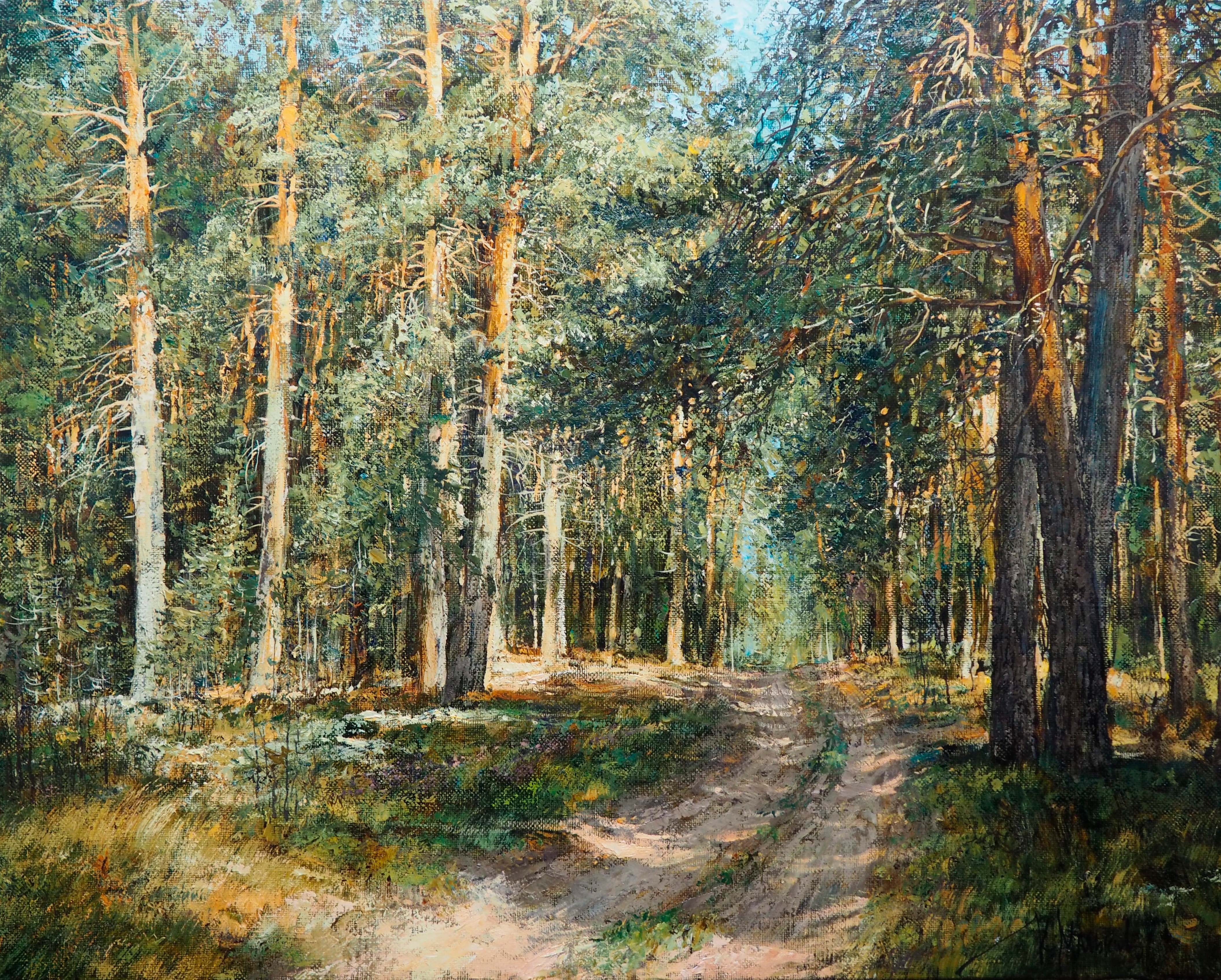 The Road in the Woods - 1, Kirill Malkov, 买画 油