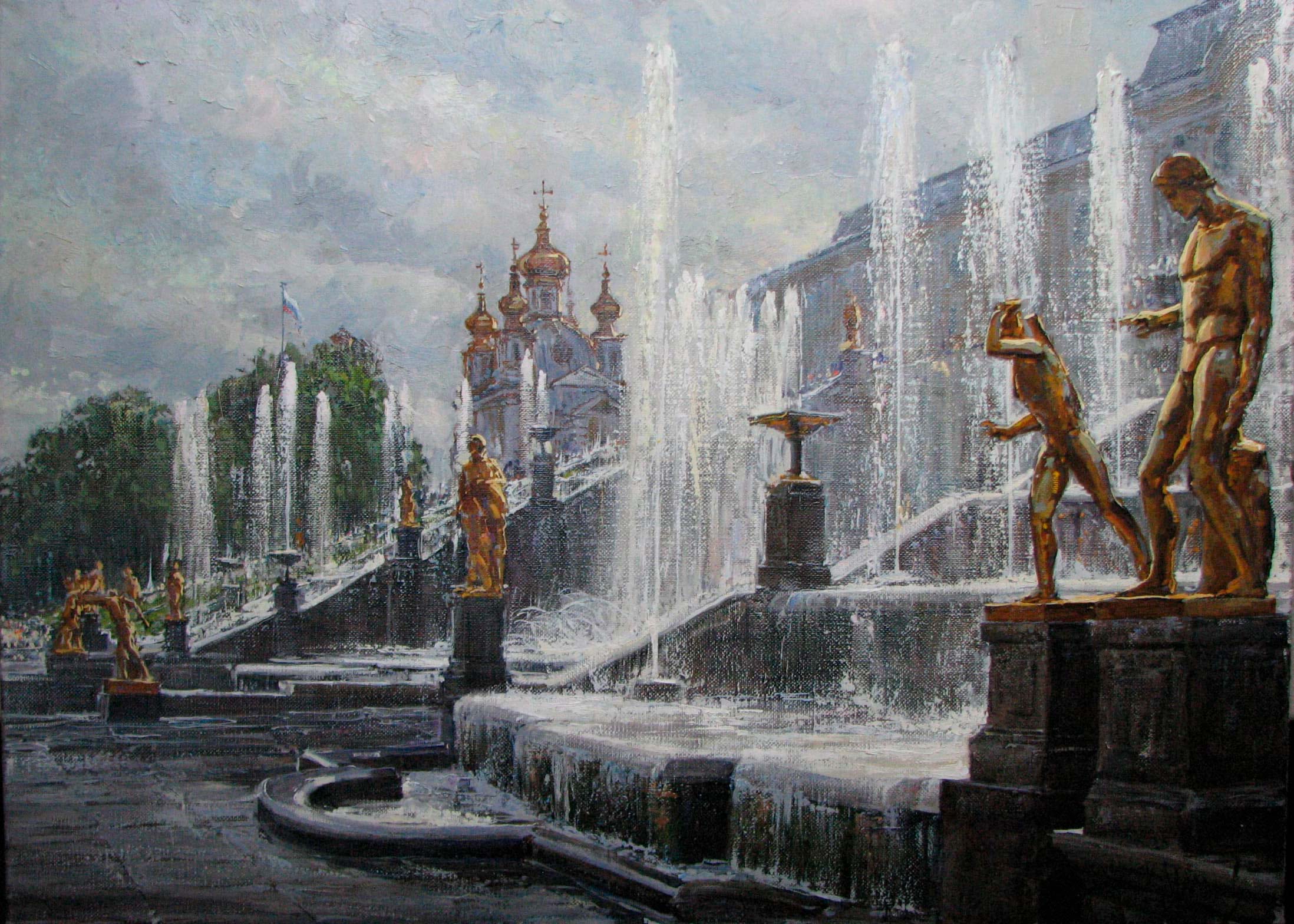 Fountains - 1, Kirill Malkov, 买画 油