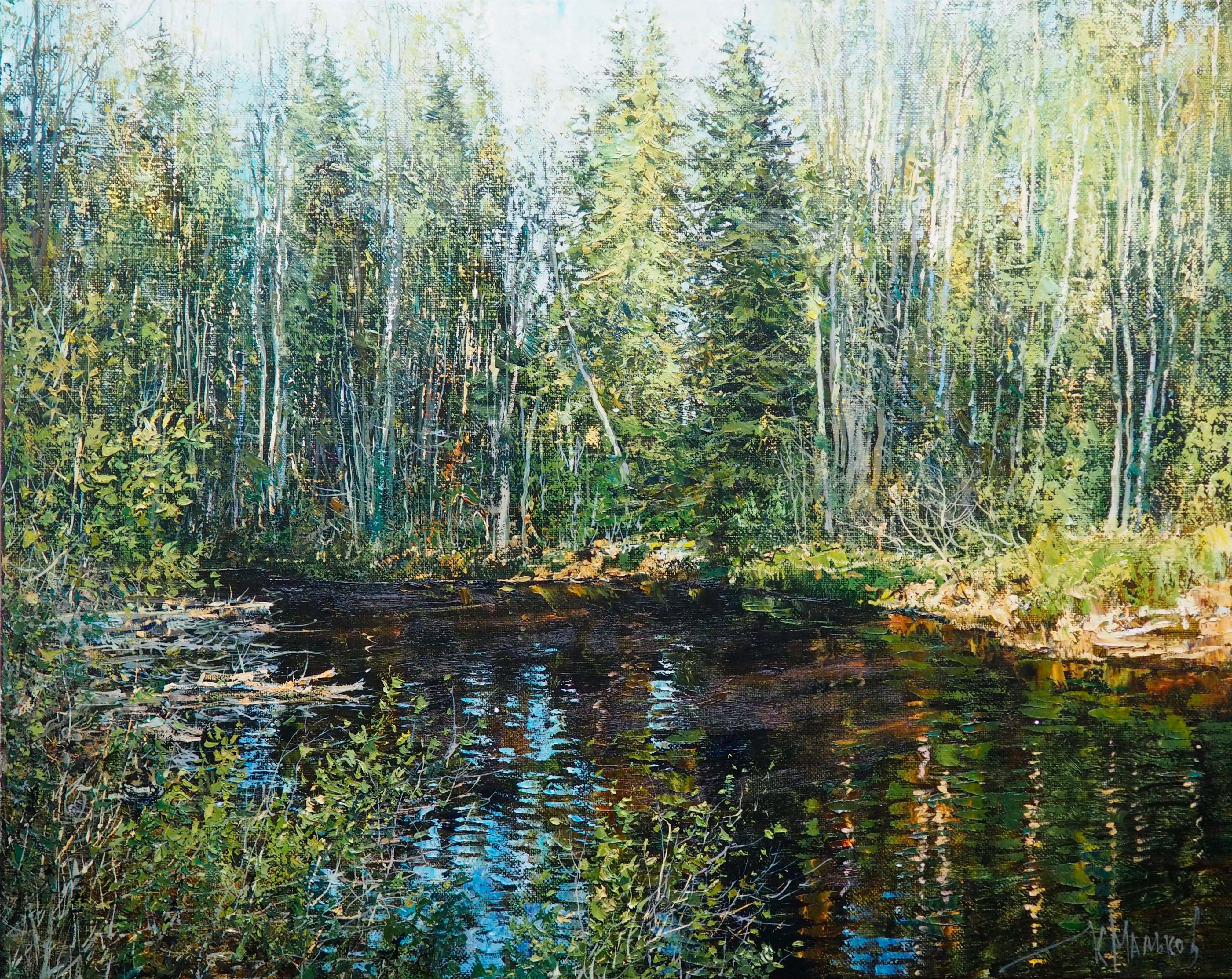 Forest Stream - 1, Kirill Malkov, 买画 油