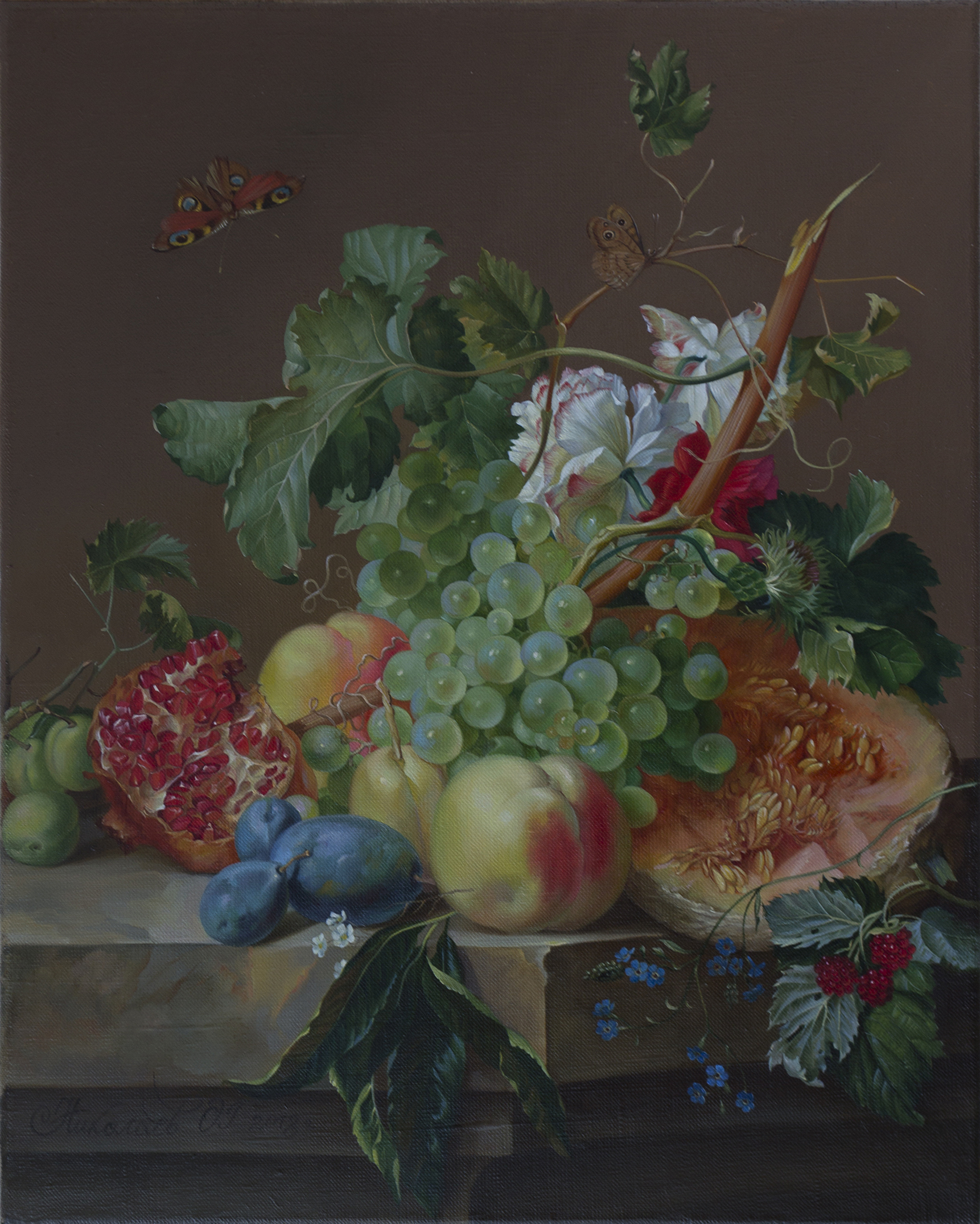 Still Life with Fruit - Jan van Huysum  - 1,  奥列格*尼古拉耶夫, 买画 油