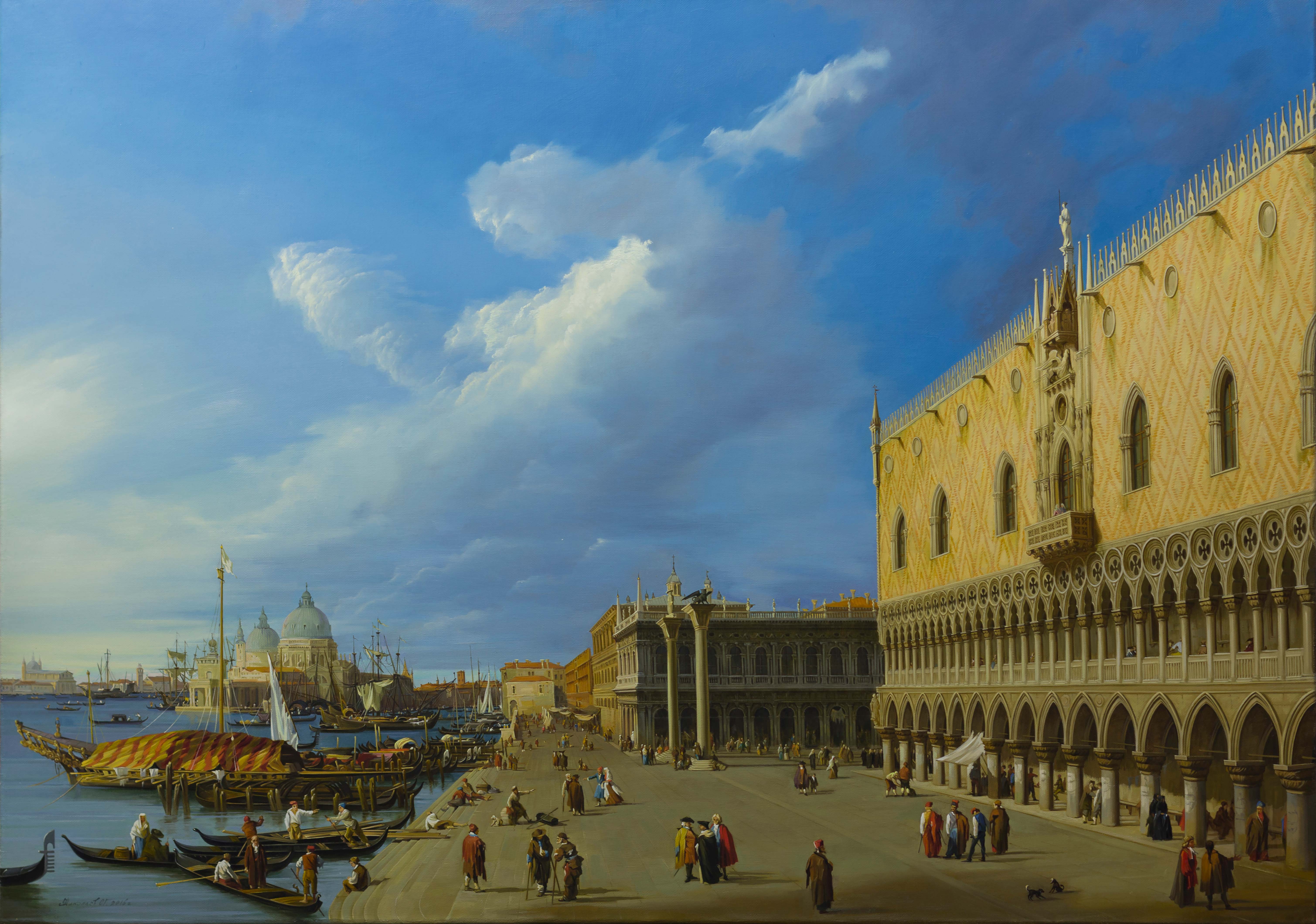 Canaletto. View Of The Ducal Palace - 1,  奥列格*尼古拉耶夫, 买画 油