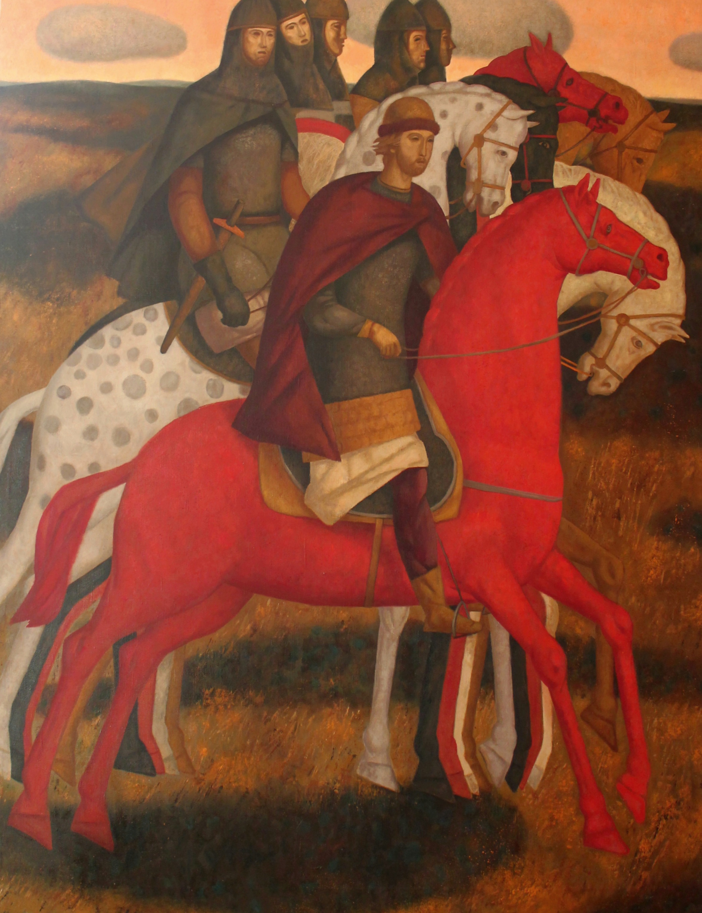 On Horses - 1, Mary Dobrovolskaya, 买画 油