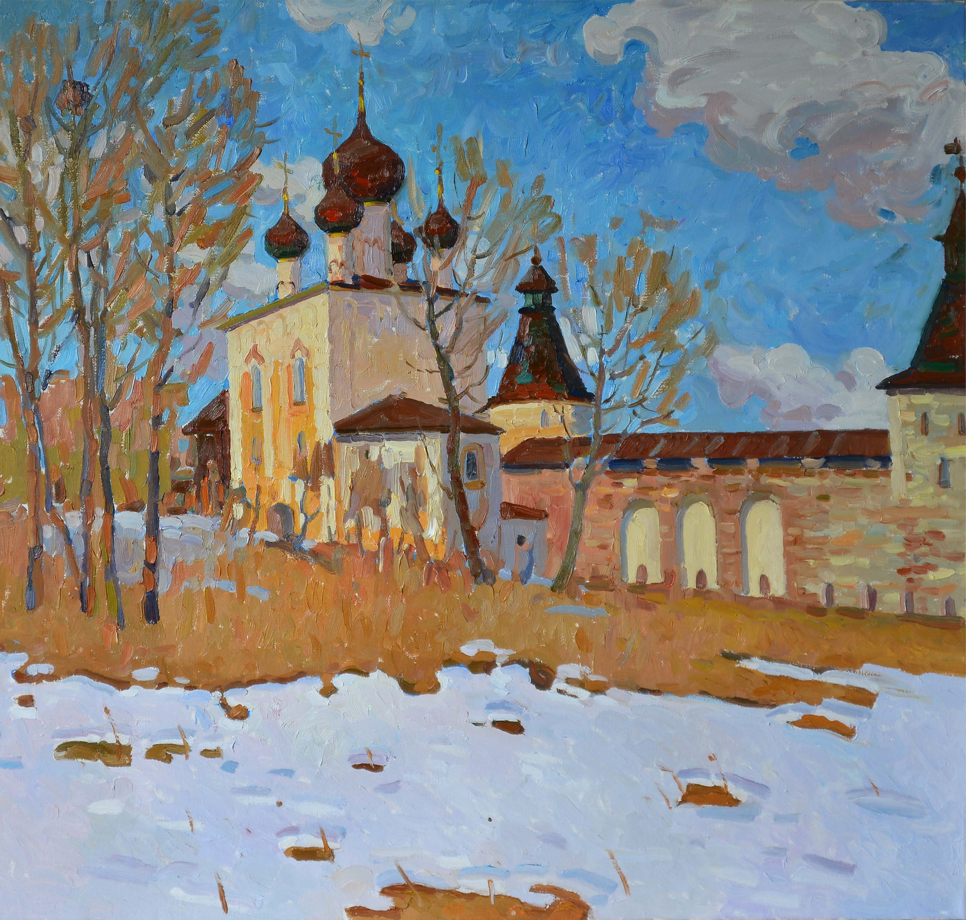 Spring in the Monastery of Saint Boris and Gleb - 1, Anastasia Nesterova, 买画 油