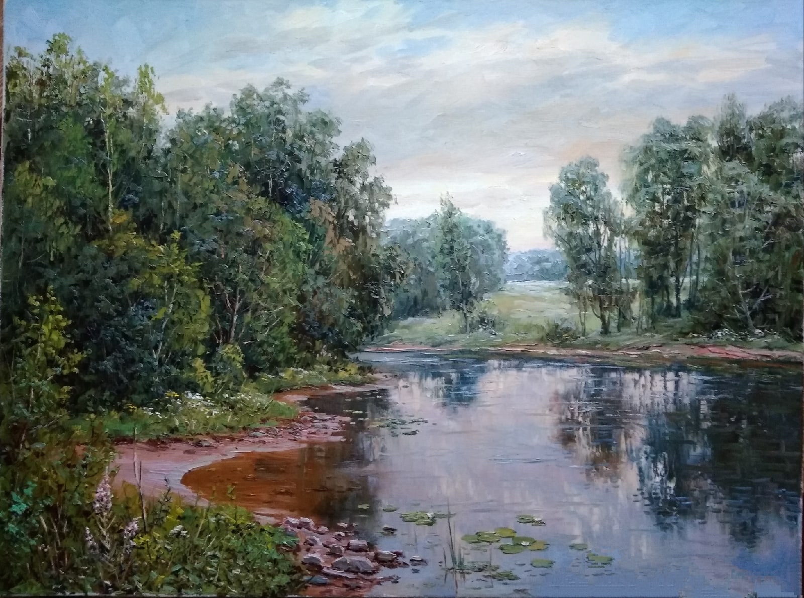 Summer Reflection - 1, Vyacheslav Cherdakov, 买画 油