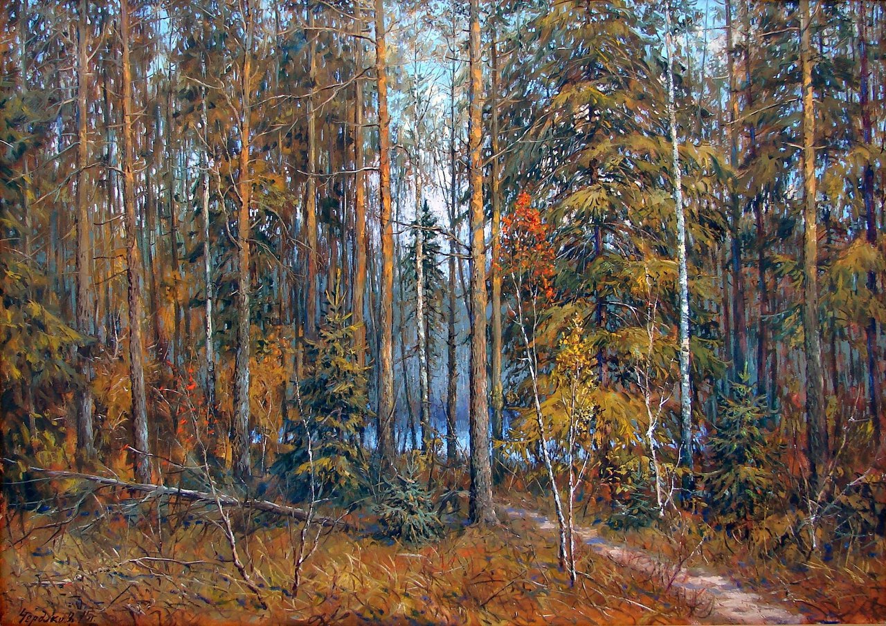 In the Forest - 1, Vyacheslav Cherdakov, 买画 油