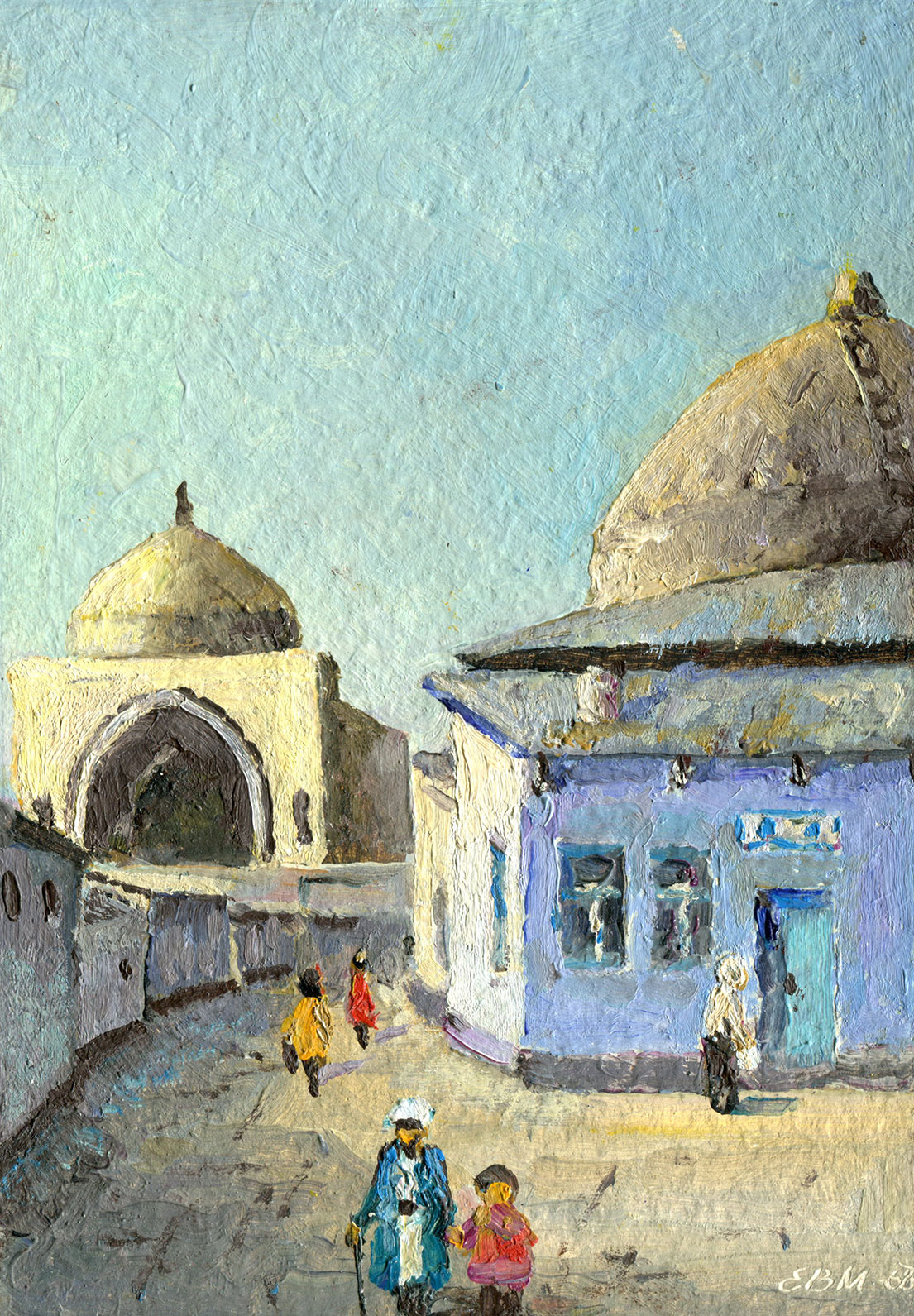 烏茲別克斯坦，塔什幹。賈米大教堂清真寺老城 - 1,  瓦倫丁·埃夫雷莫夫, 买画 油