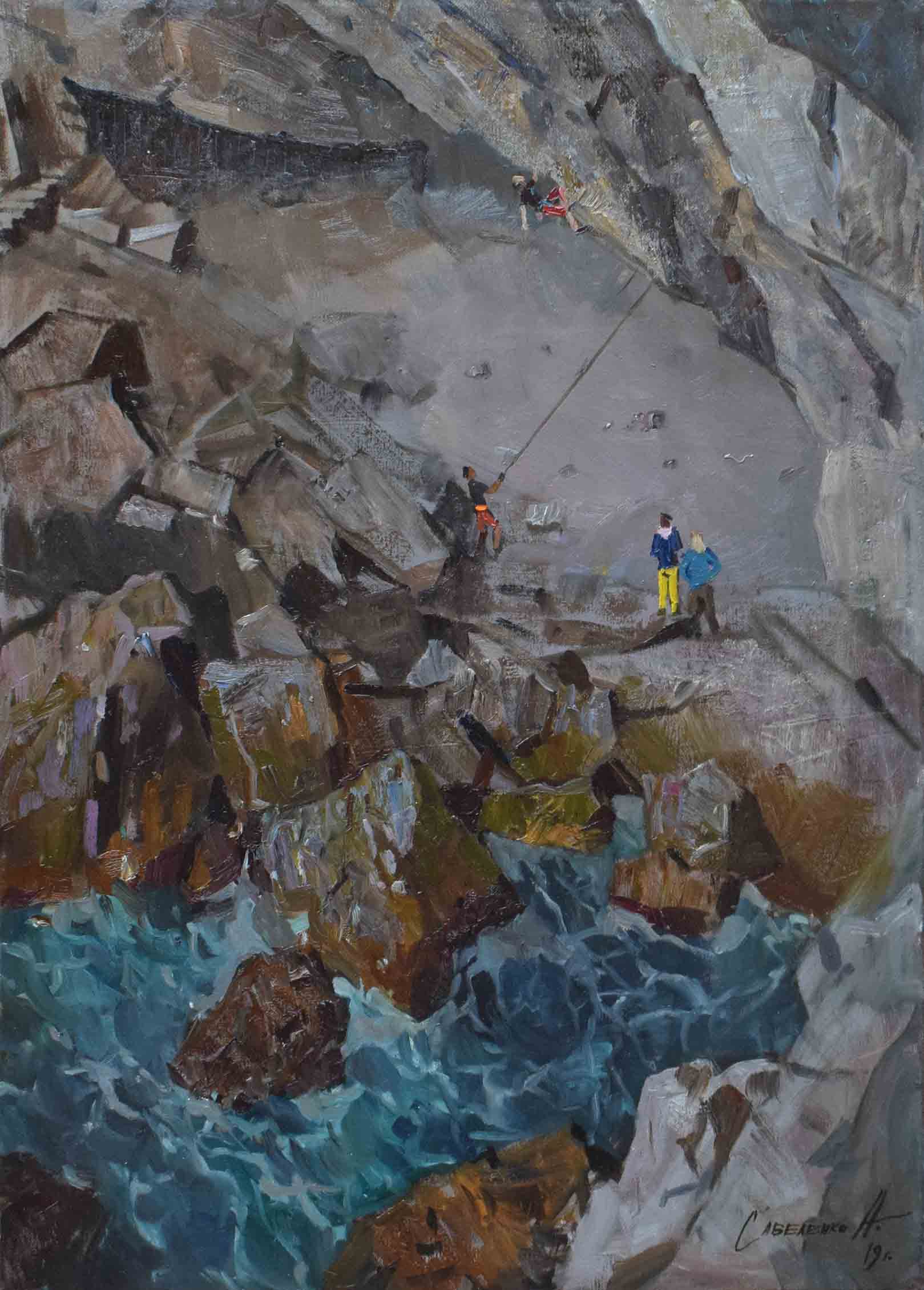 Rock Climbers - 1, Alexander Savelenko, 买画 油