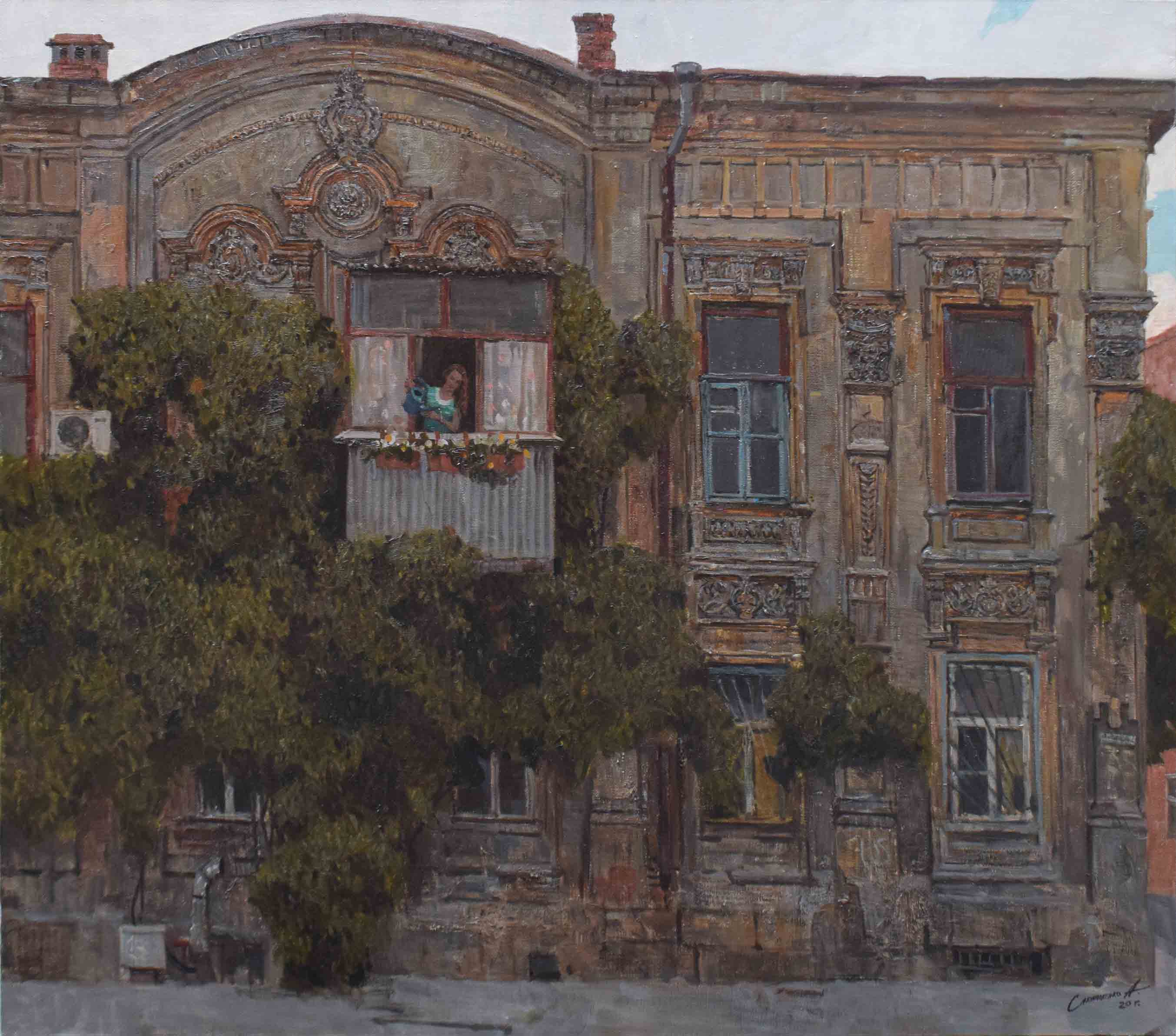 Blossoming House - 1, Alexander Savelenko, 买画 油