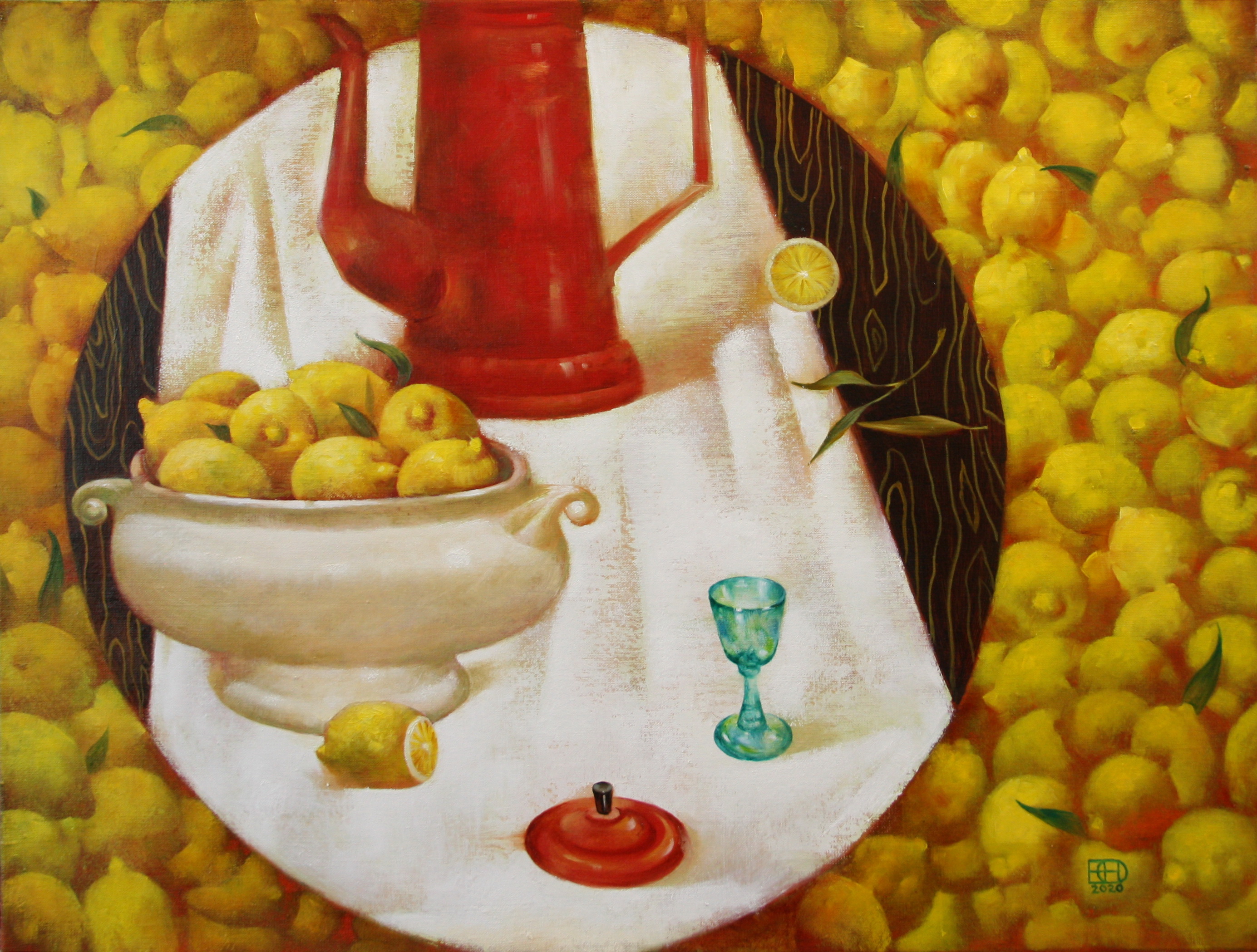 Still Life With Lemons - 1, Nadezhda Egorova, 买画 油