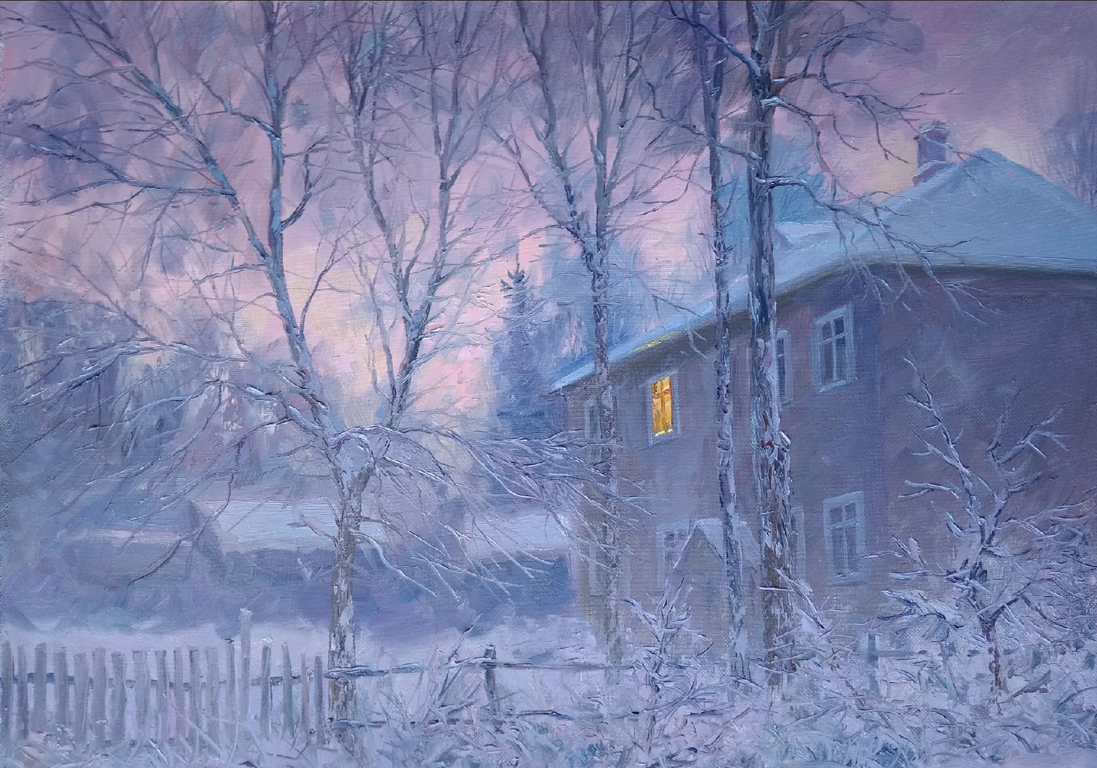 Lilac Twilight - 1, Vyacheslav Cherdakov, 买画 油