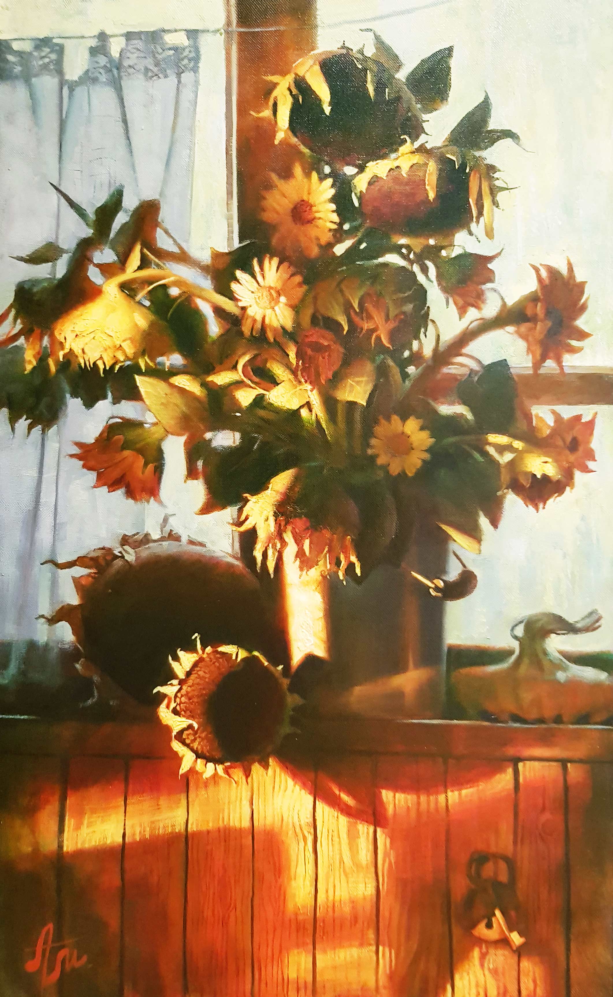 Sunflowers - 1, Anton Melentyev, 买画 油
