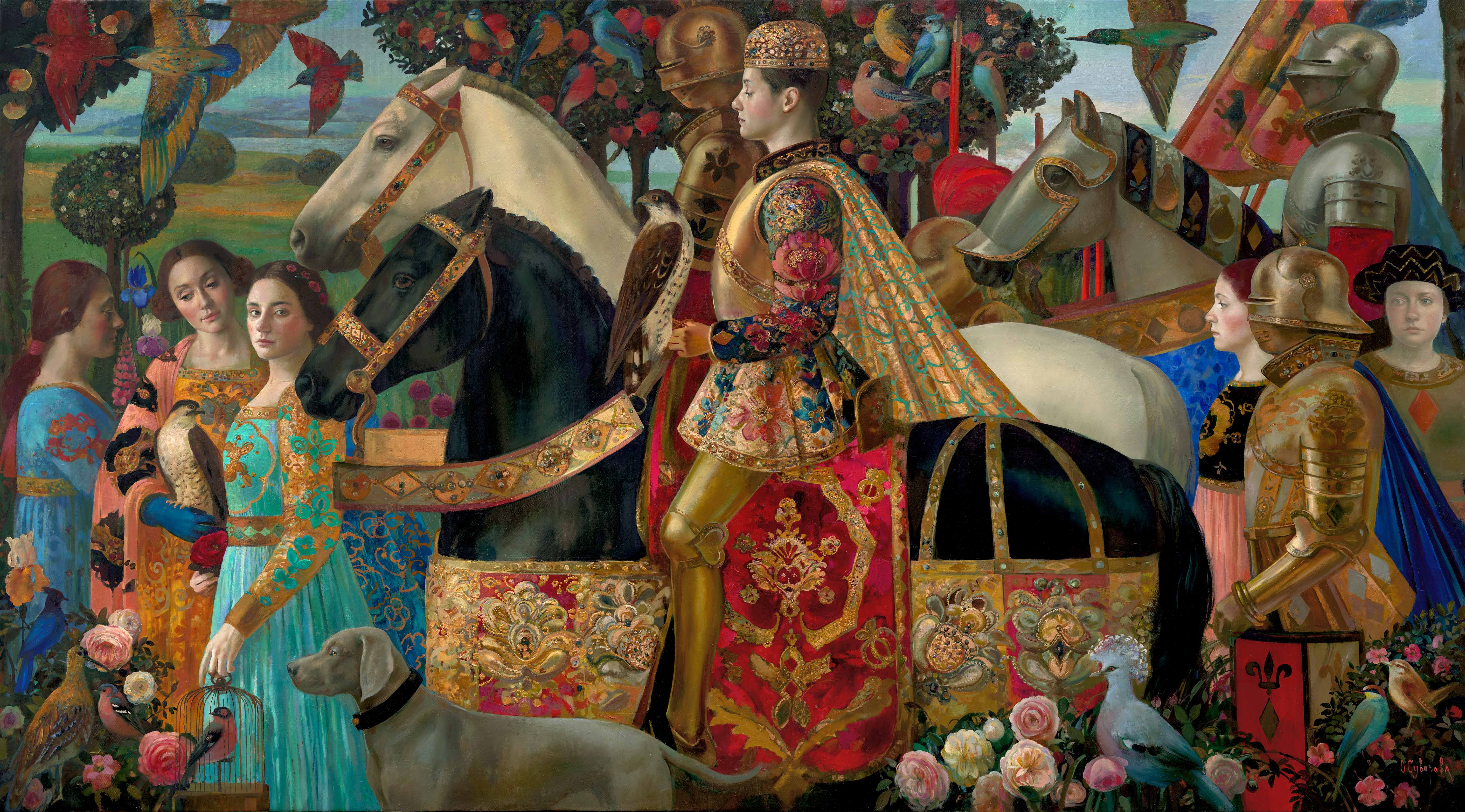 Royal Hunting - 1, 奥尔加Suvorova, 买画 油