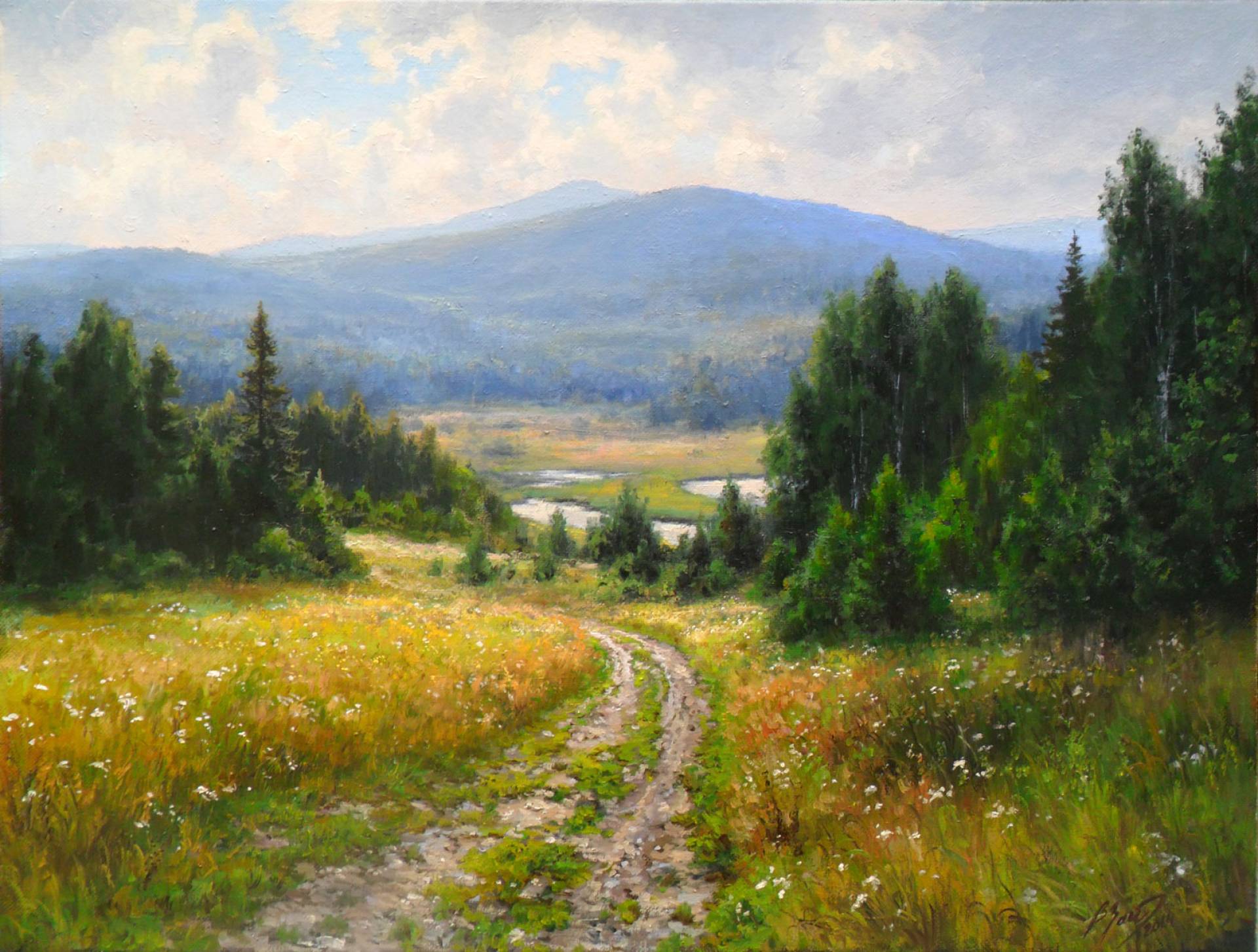 The Road to Summer - 1, Vadim Zainullin, 买画 油