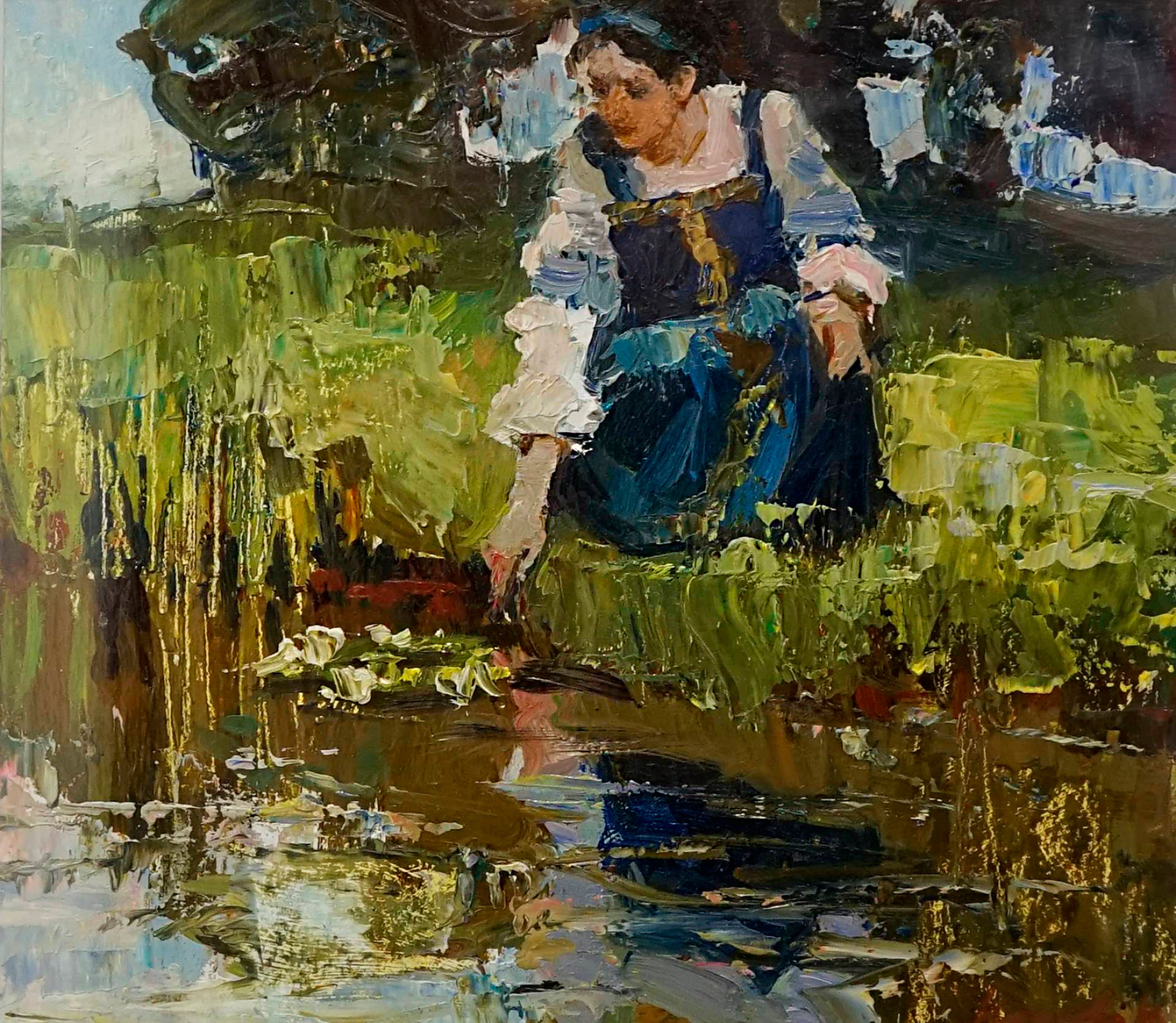 在河上 - 1, Julia Kostsova, 买画 油