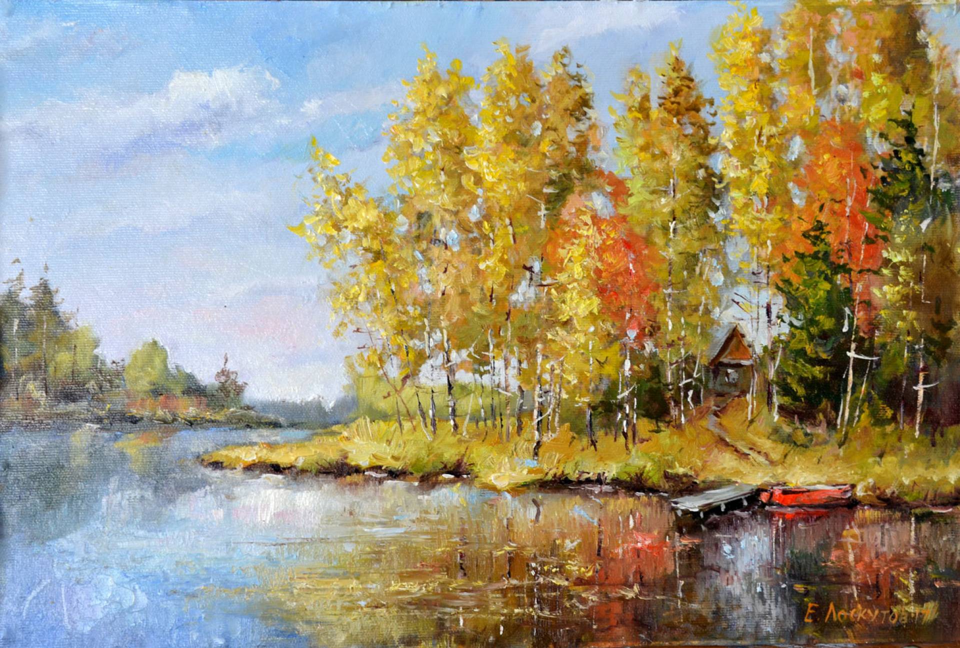 Autumn - 1, Evgeny Loskutov, 买画 油