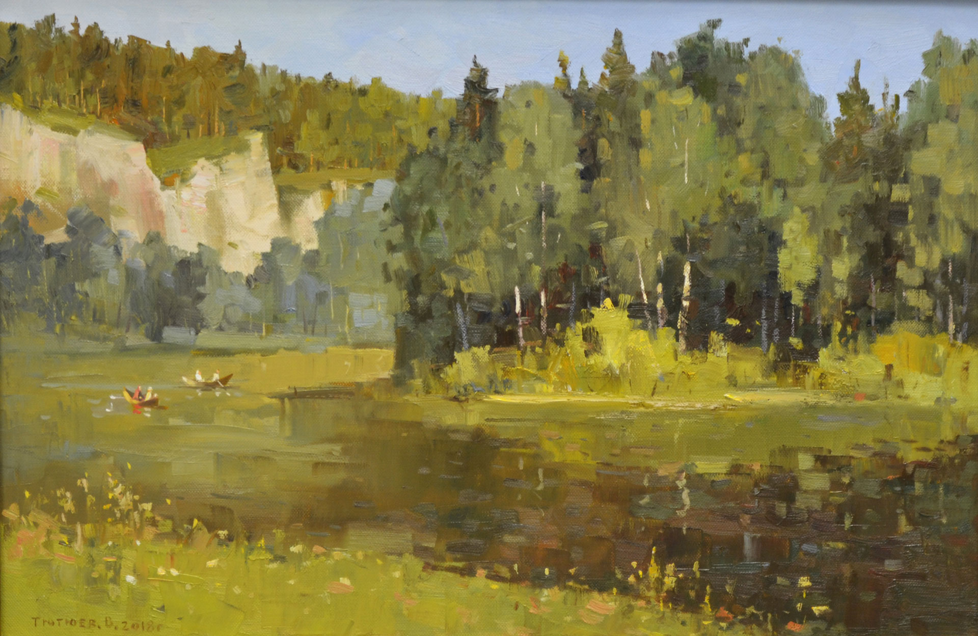 On Chusovaya River - 1, Vladimir Tyutyuev, 买画 油