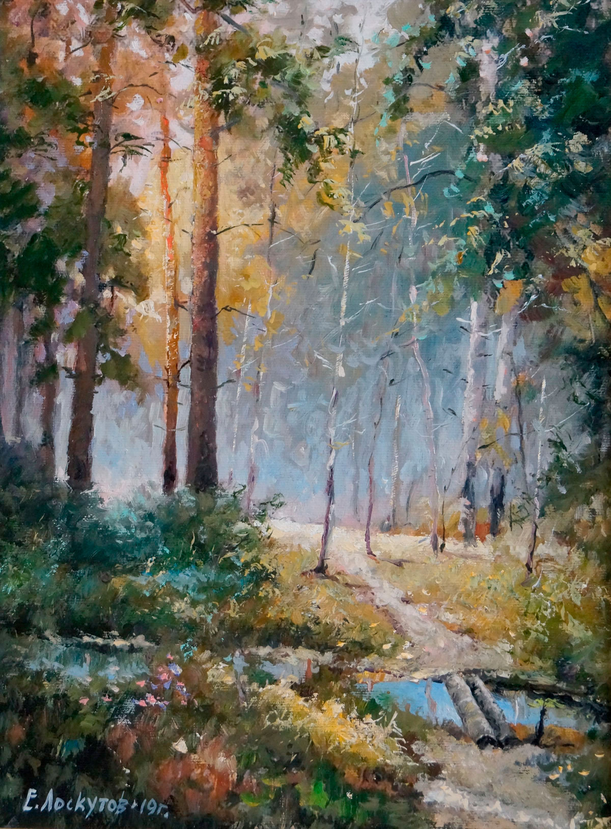 Quiet Morning in the Forest - 1, Evgeny Loskutov, 买画 油