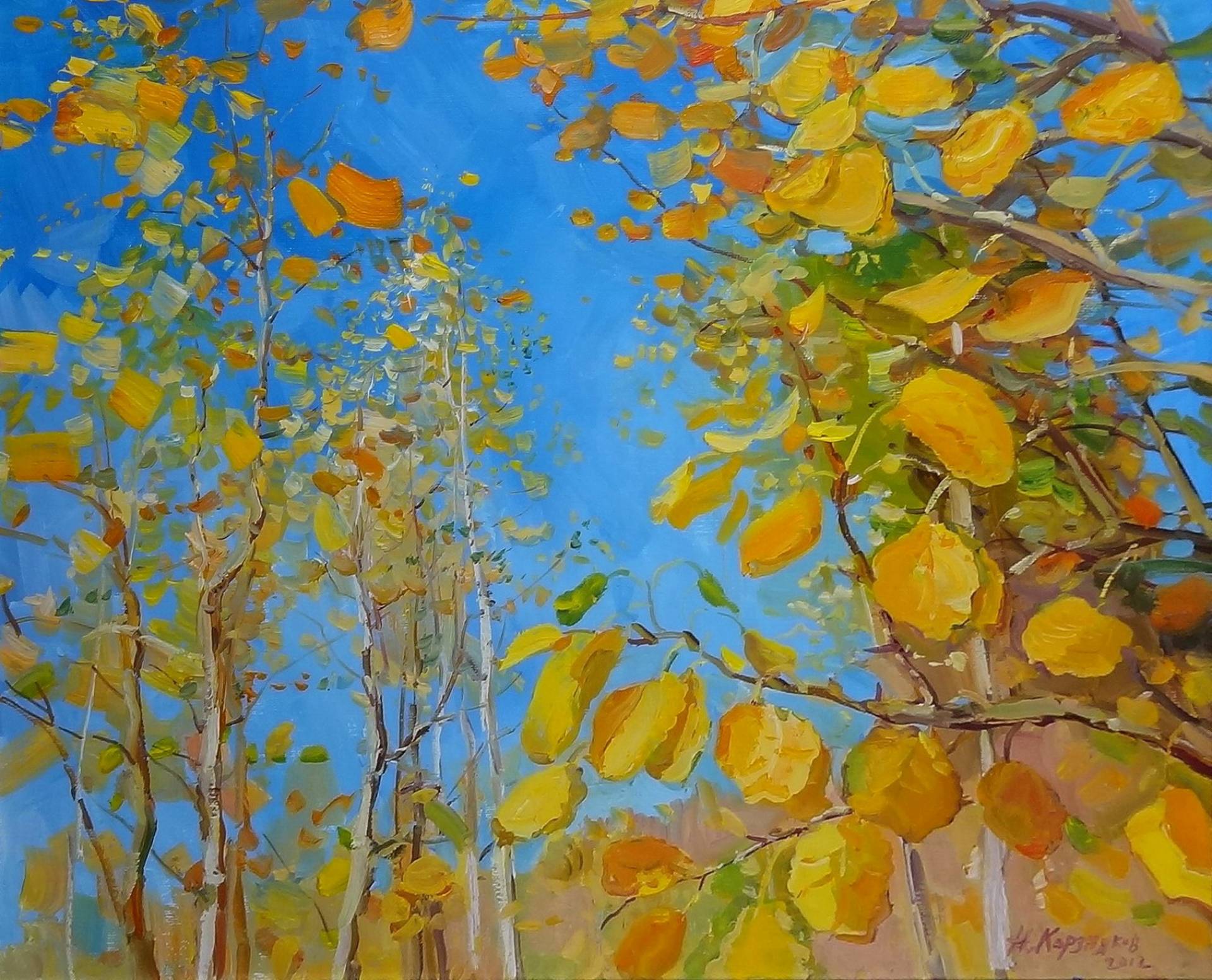 Autumn in Zenith - 1, Nikolay Korznyakov, 买画 油