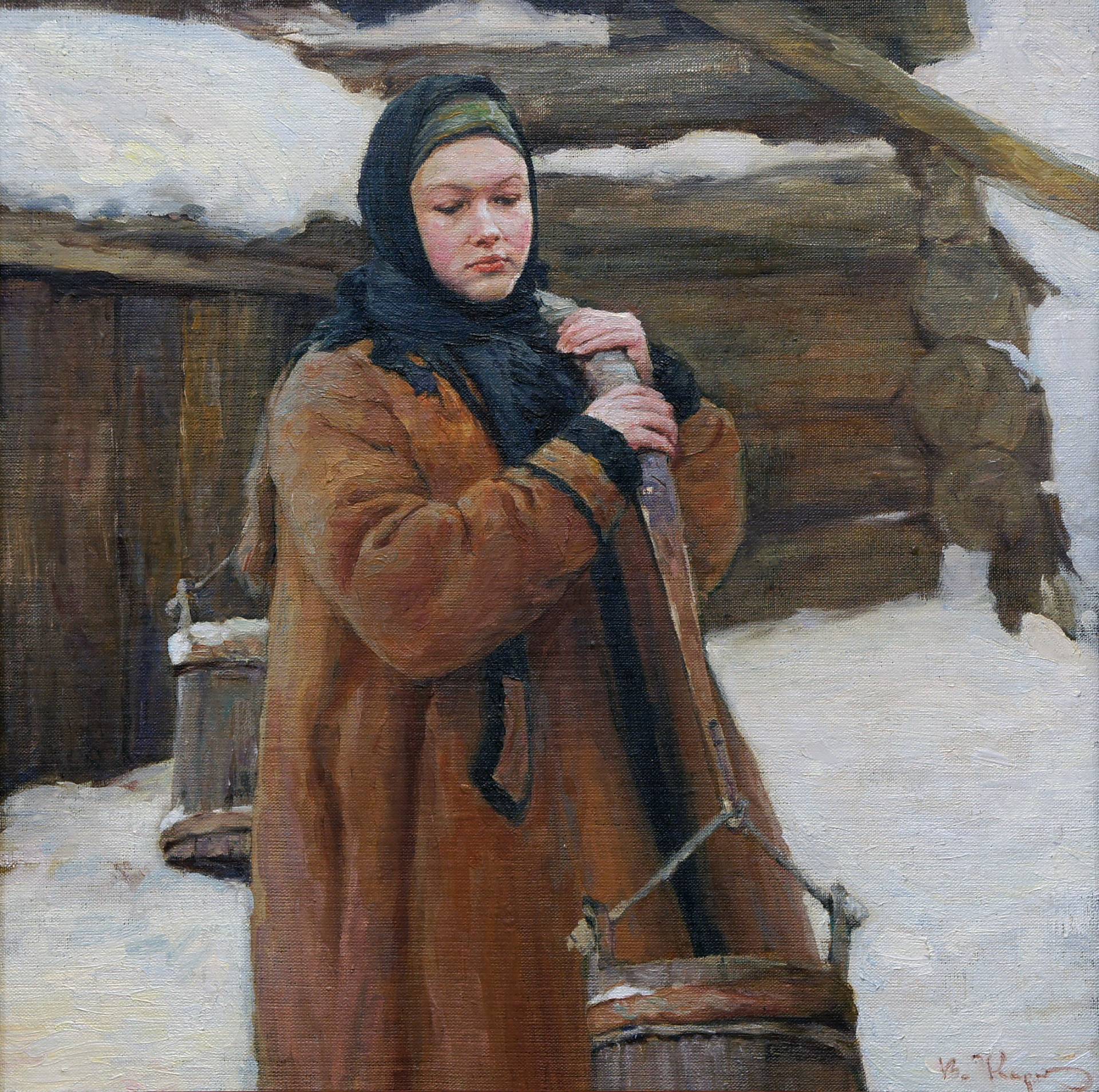 在冬天的一天 - 1, Vladimir Kirillov, 买画 油
