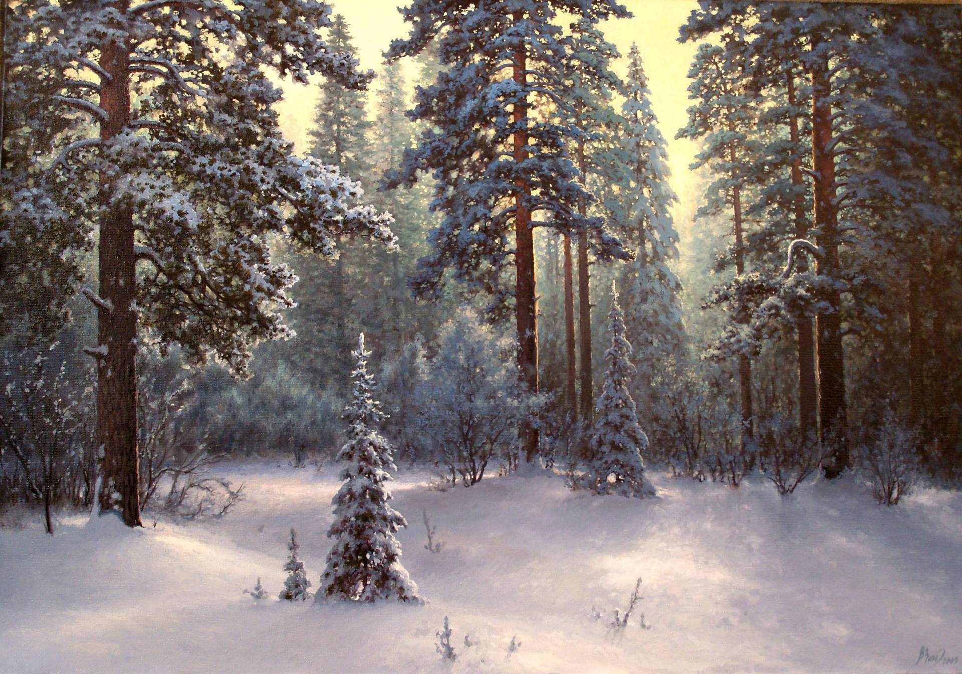 Winter Fairy - 1, Vadim Zainullin, 买画 油