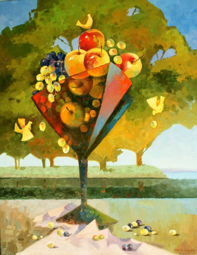 Still Life With Birds - 1, Vladimir Tyutyuev, 买画 油