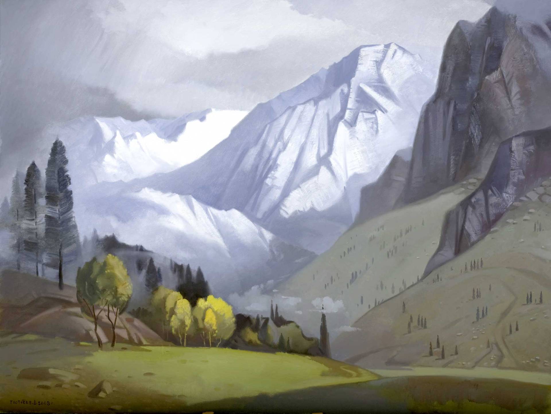 Himalayas. Pass - 1, Vladimir Tyutyuev, 买画 油