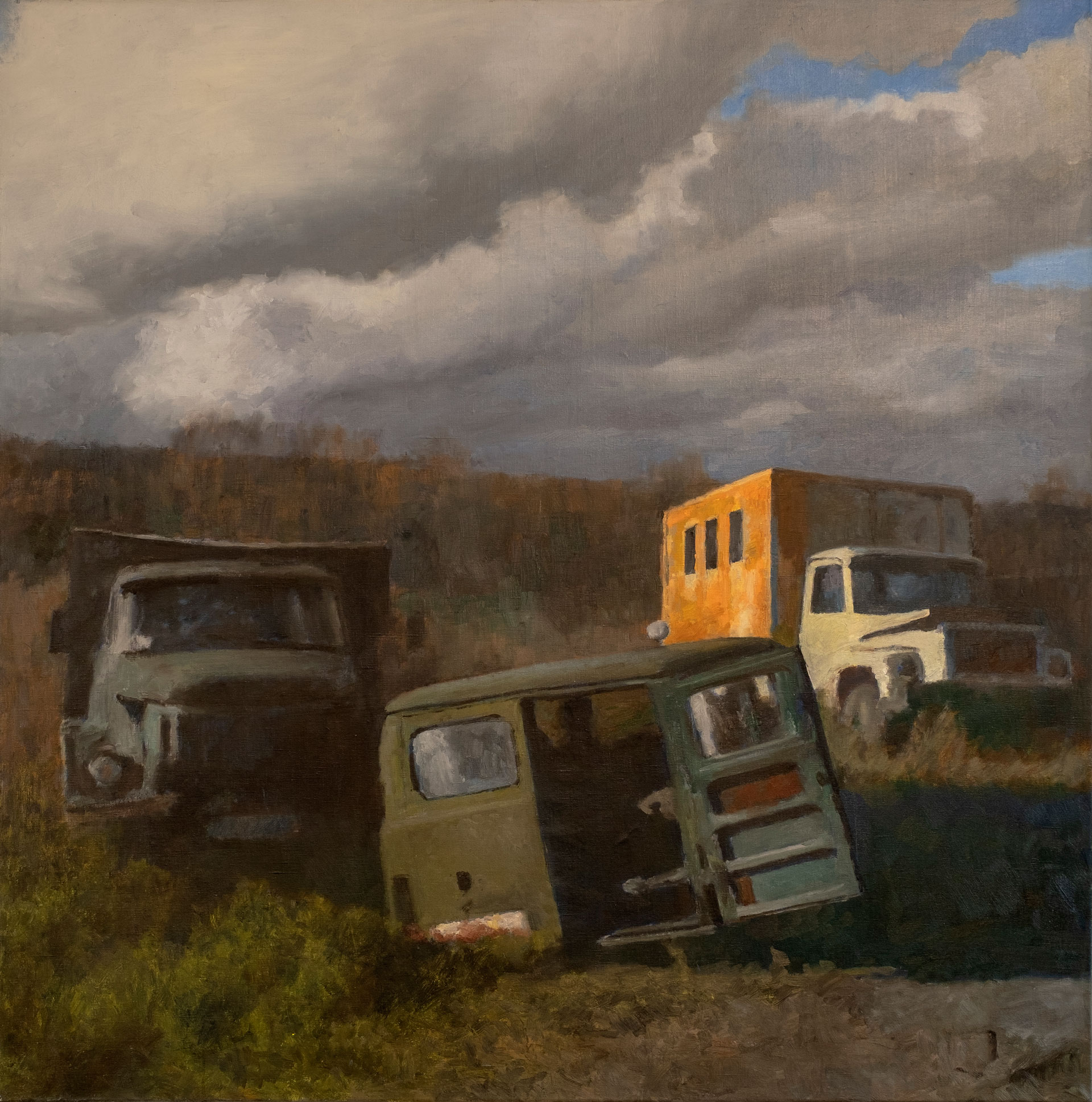 Roadside Landscape - 1, Maksim Kaetkin, 买画 油