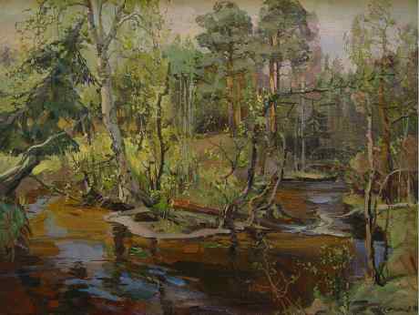 Forest Stream in May