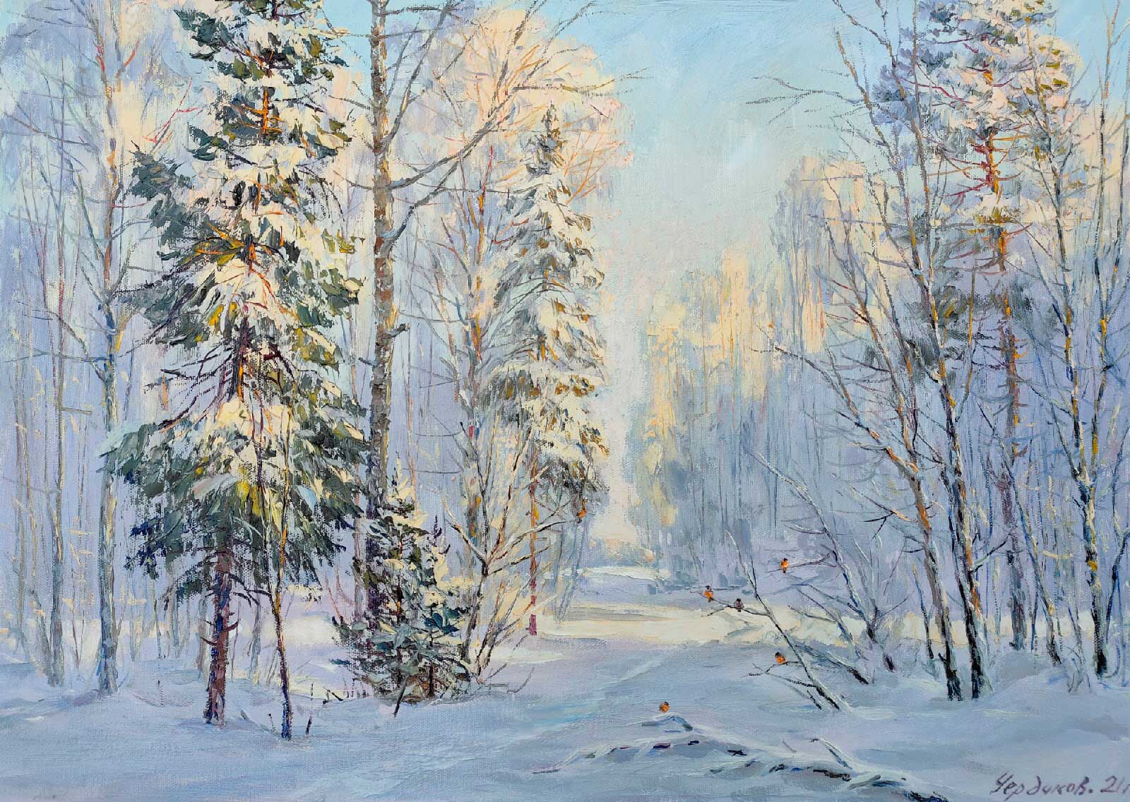 Winter - 1, Vyacheslav Cherdakov, 买画 油