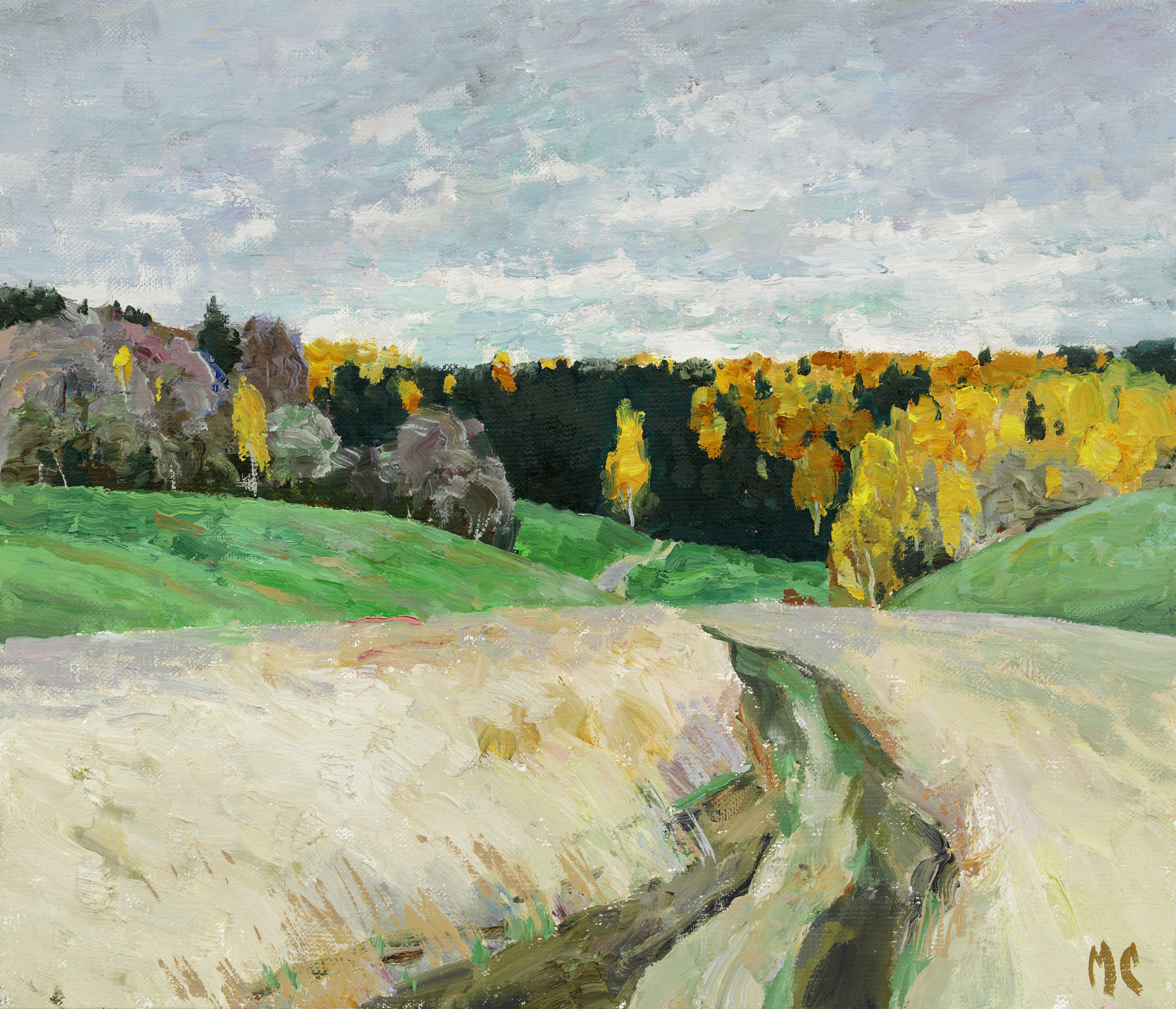 Autumn Meadows  - 1, Stas Miroshnikov, 买画 油