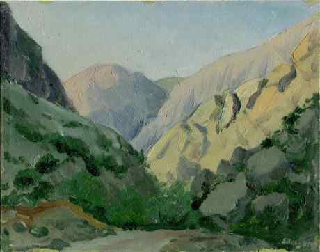 吉尔吉斯斯坦。 阿布希尔-赛峡谷