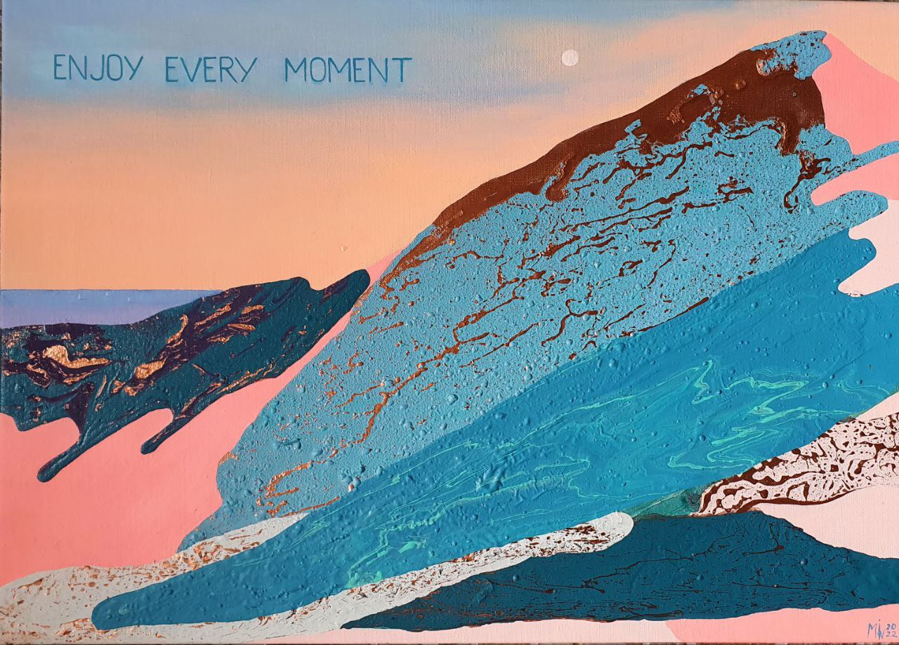 Enjoy Every Moment - 1, 玛莎夏娃, 买画 混合媒体